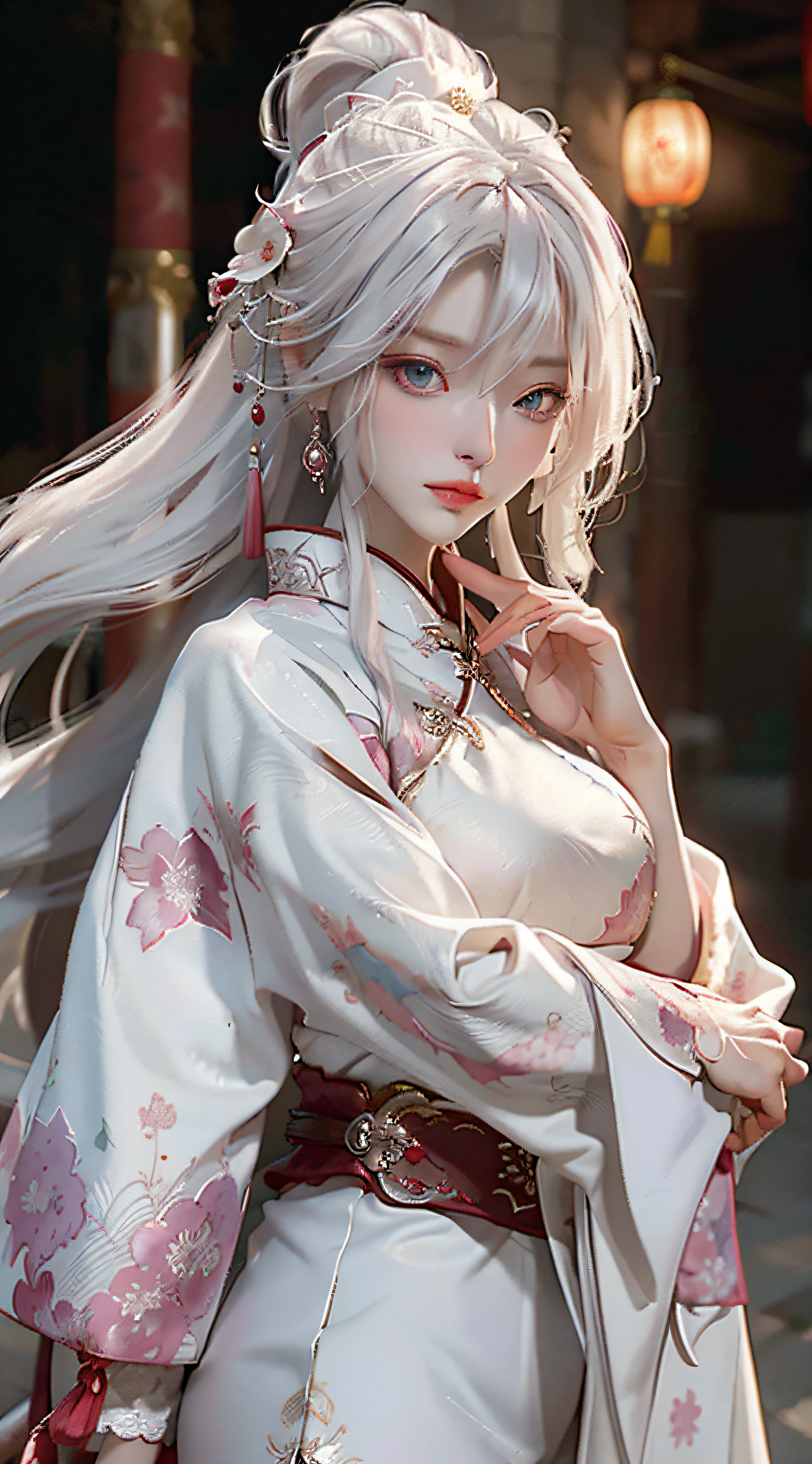 Masterpiece, Best, Night, Full Moon, 1 Female, Mature Woman, Chinese Style, Ancient China, Elder Sister, Royal Sister, Cold Face, Expressionless, Silver White Long Haired Woman, Pale Pink Lips, Calm, Intellectual, Three Belts, Gray Hitomi, Assassin, Dagger, Flower Ball Background, Strolling Street Masterpiece, Best, Night, Full Moon, 1 Female, Mature Woman, Chinese Style, Ancient China, Elder Sister, Royal Sister, Cold Face, Expressionless, Silver White Long Haired Woman, Pale pink lips, calm, intellectual, three belts, gray pupils, assassin, dagger, flower ball background, street view, white-haired catwoman, Hanfu, cat ears, cat tail, clear purple eyes
