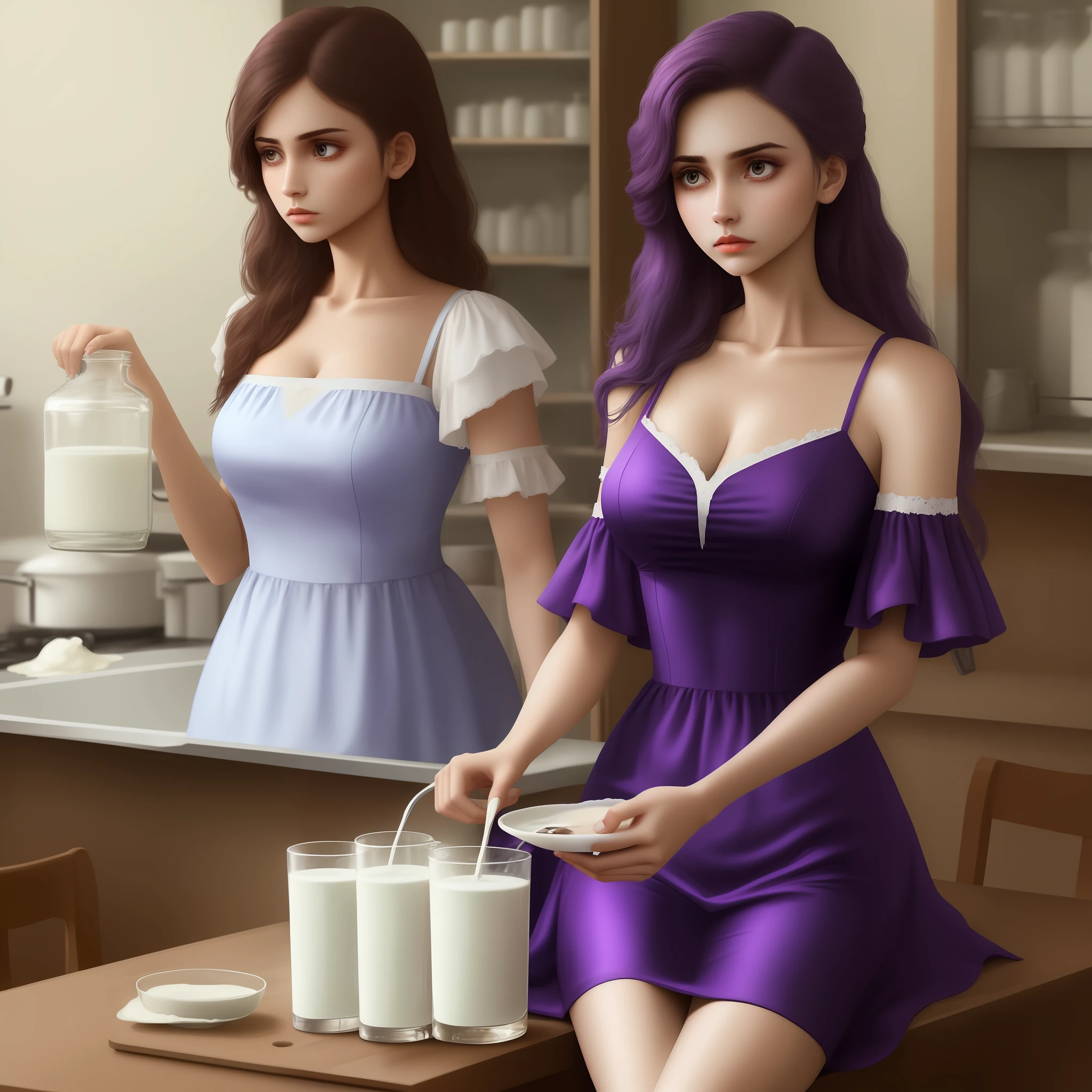 Poor milk,purple dress,modern day,Need