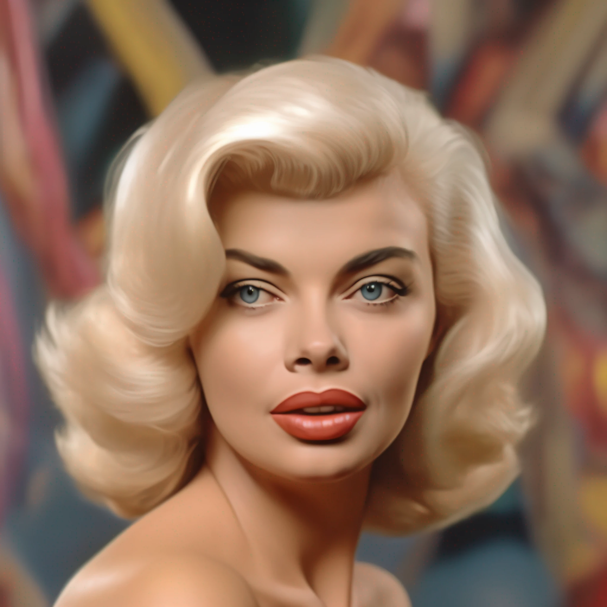a portrait of Jane Mansfield ,intrinsic details, masterpiece, hyper realistic , hd , 8k