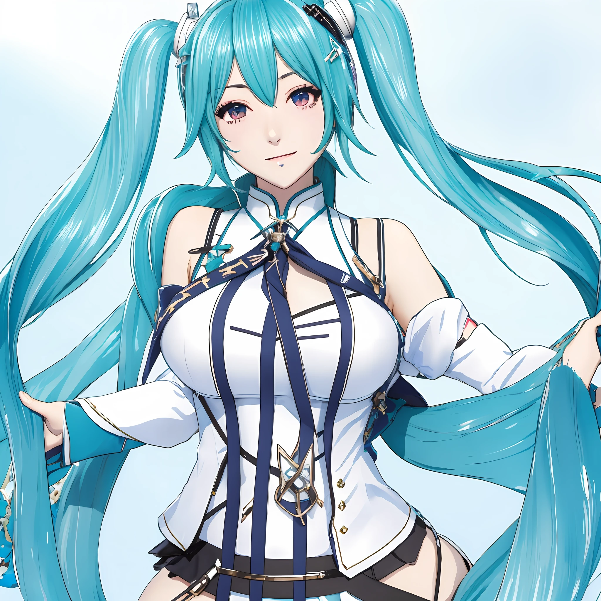 Big breasts Hatsune Miku,2D,on cheongsam
