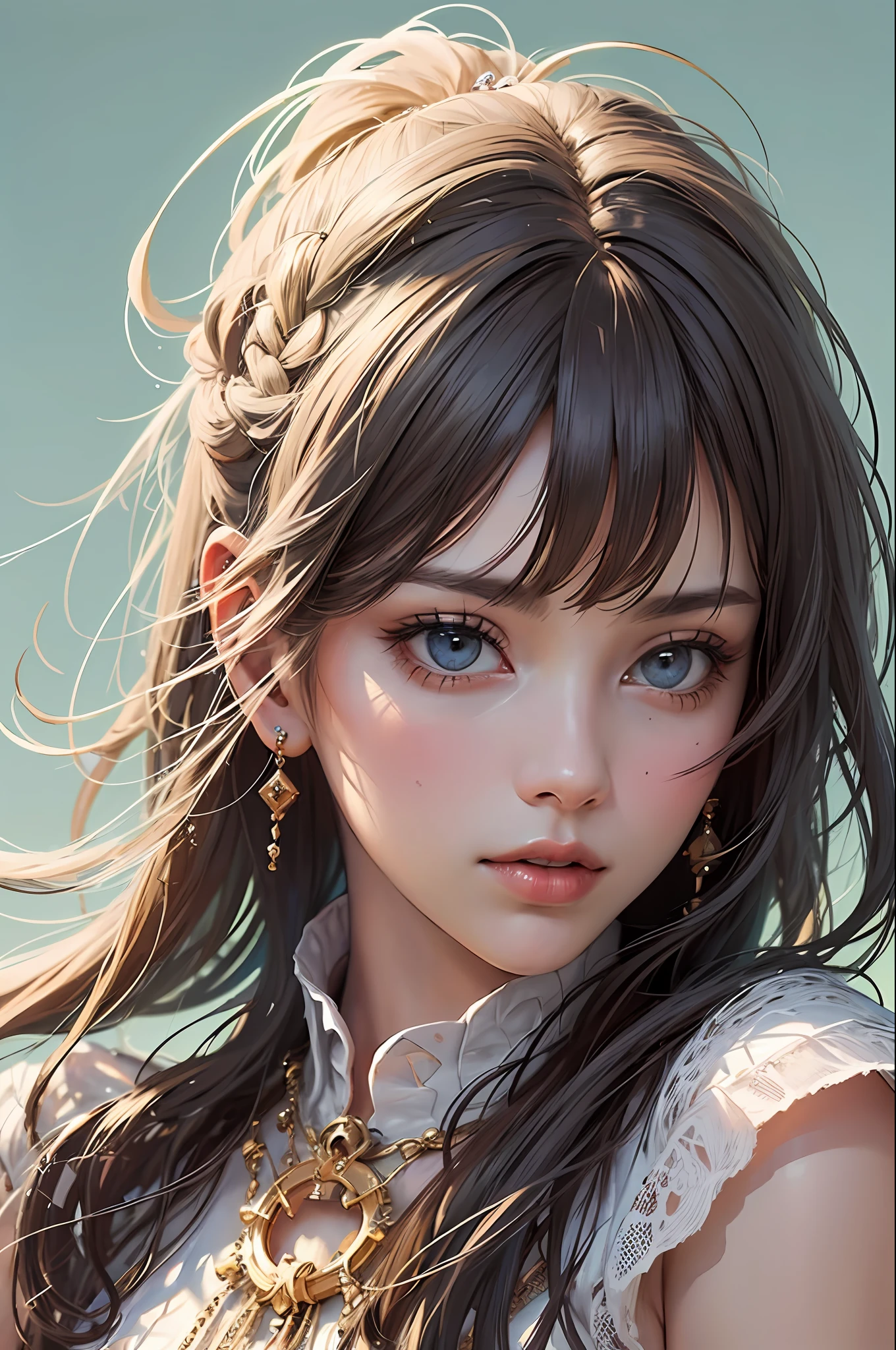 (masterpiece, top quality, best quality, official art, beautiful and aesthetic:1.2), (1girl), extreme detailed,(fractal art:1.3),colorful,highest detailed