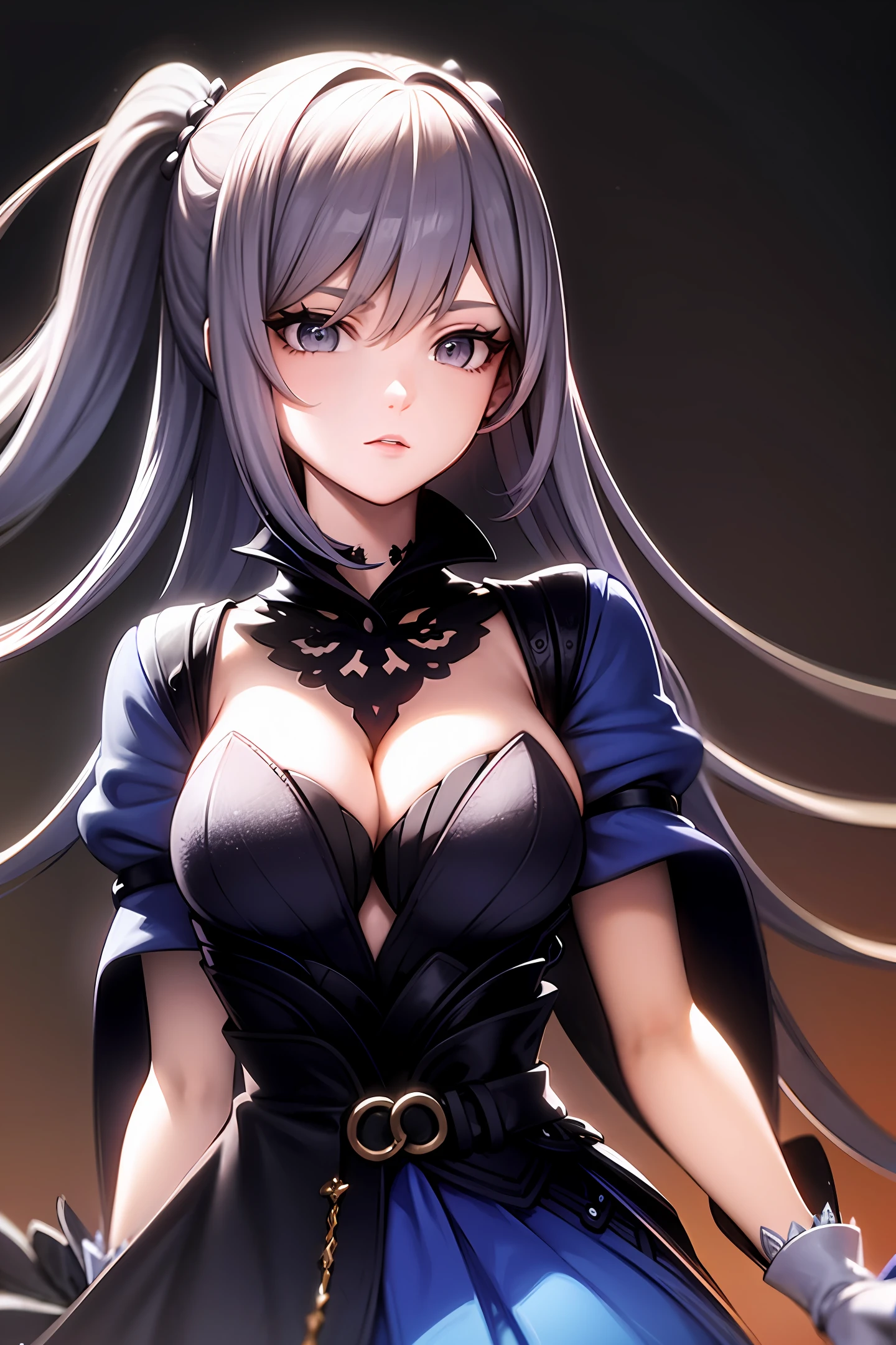 Ultra high resolution Royal sister Antique style High nose bridge Cyan skirt Cyan sword
Big breasts, technology, metal, expensive