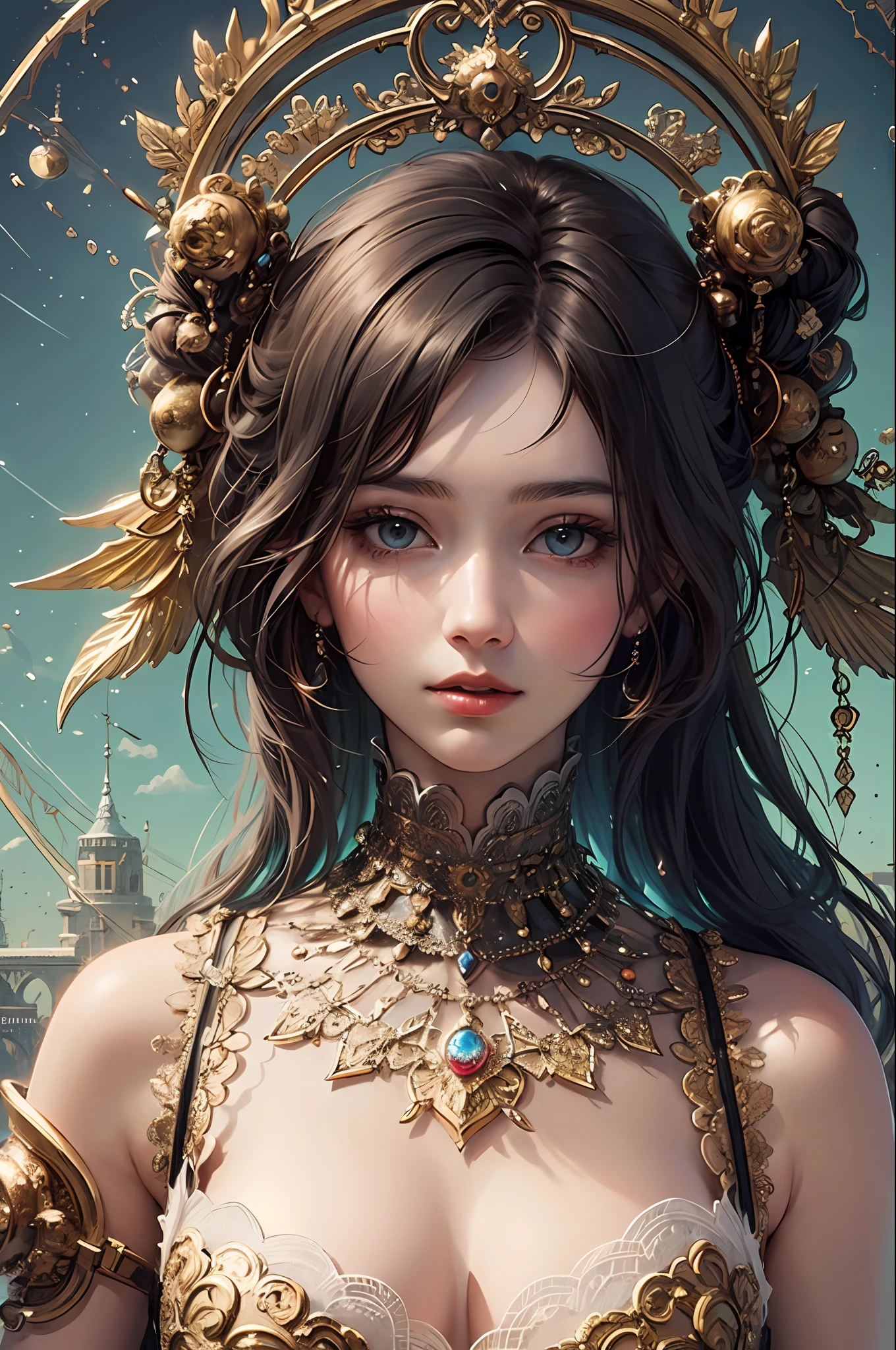 (masterpiece, top quality, best quality, official art, beautiful and aesthetic:1.2), (1girl), extreme detailed,(fractal art:1.3),colorful,highest detailed