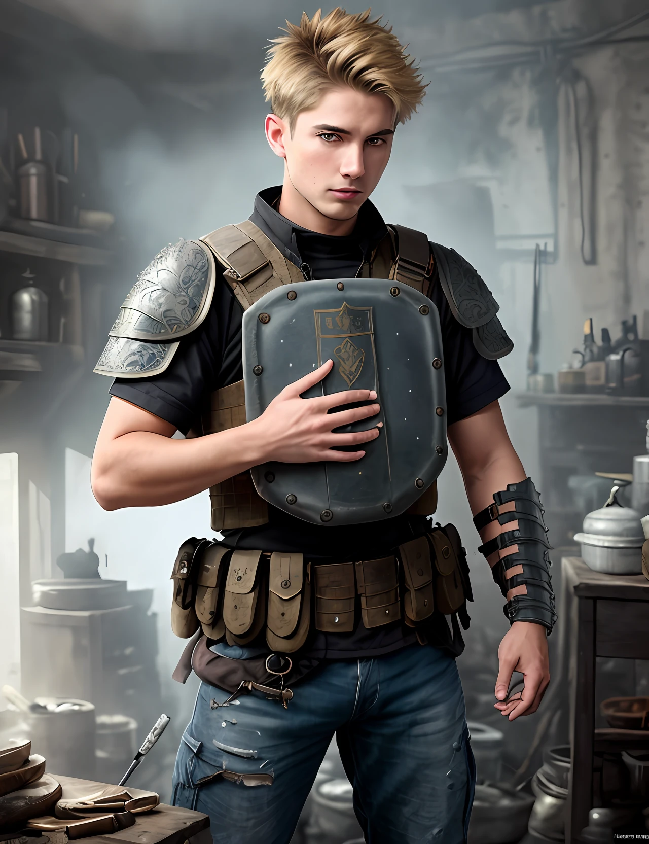 A man in armor