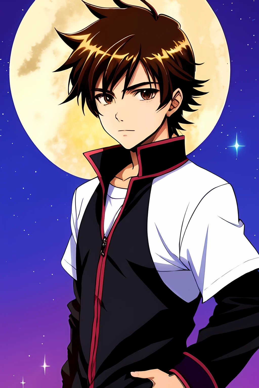 Garoto, menino, homem, cabelo loiro com pontas azuis, asas de anjo, anime cartoon