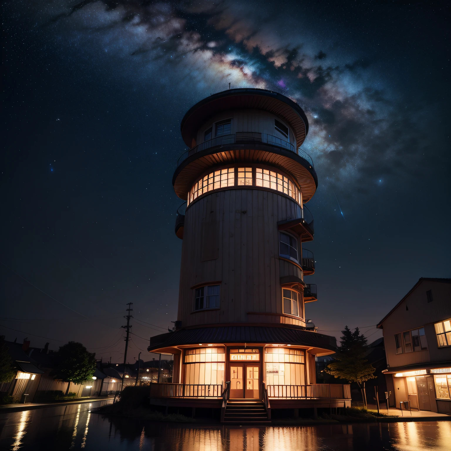城市,morden style,high - tech,Starry sky,the night --auto