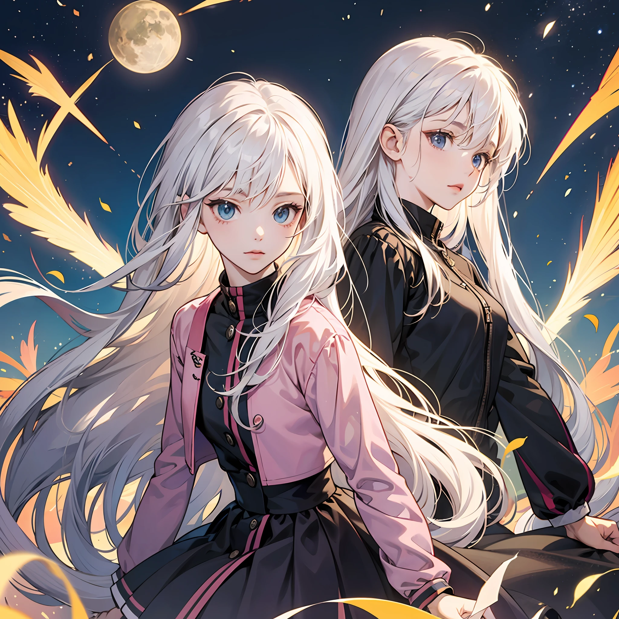 White-haired loli anime character --auto