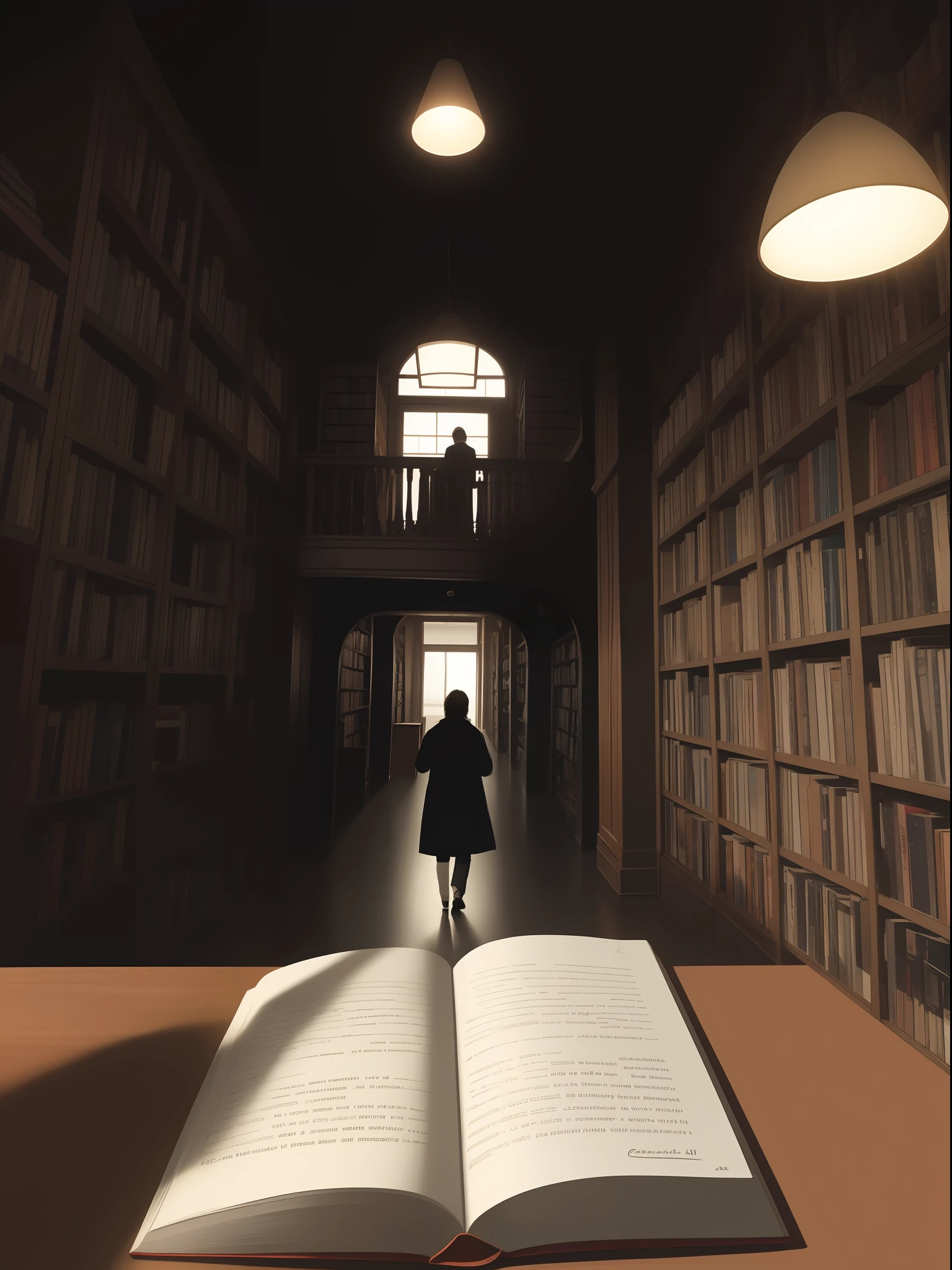Allan Kardec, (((realista))), 4k, em uma biblioteca, luz morna, perfect composition