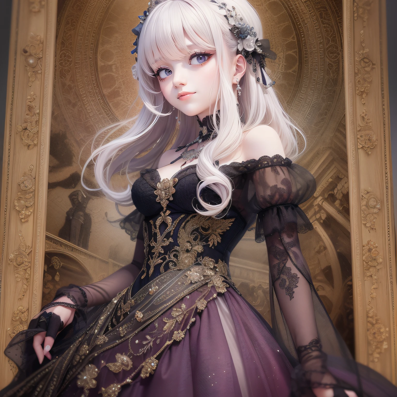 The eyes are modified to almond eyes