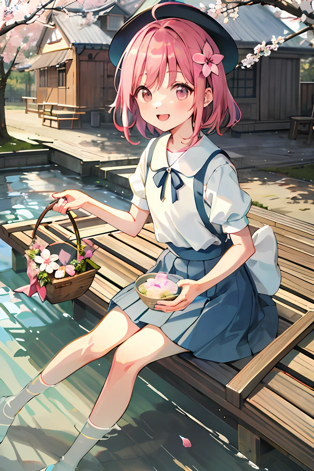 Real Human,'s,A little Je girl,Wearing Lolita's pink dress,Wearing Lolita's pink shoes,sit on chair,Expose the whole body,Step on the water bottle with your foot