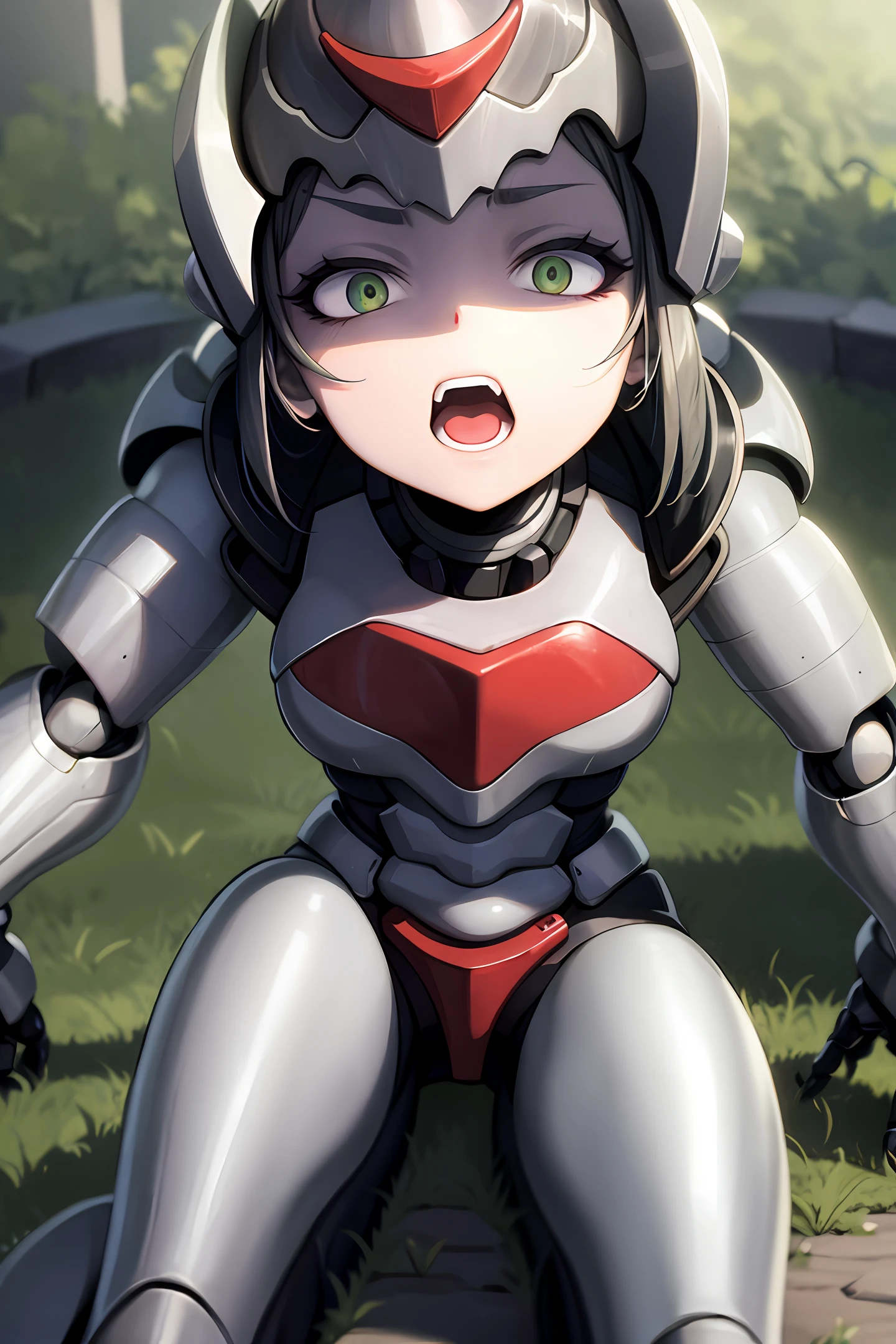 Steel mecha hundred beautiful old queen battle toothless old zombie