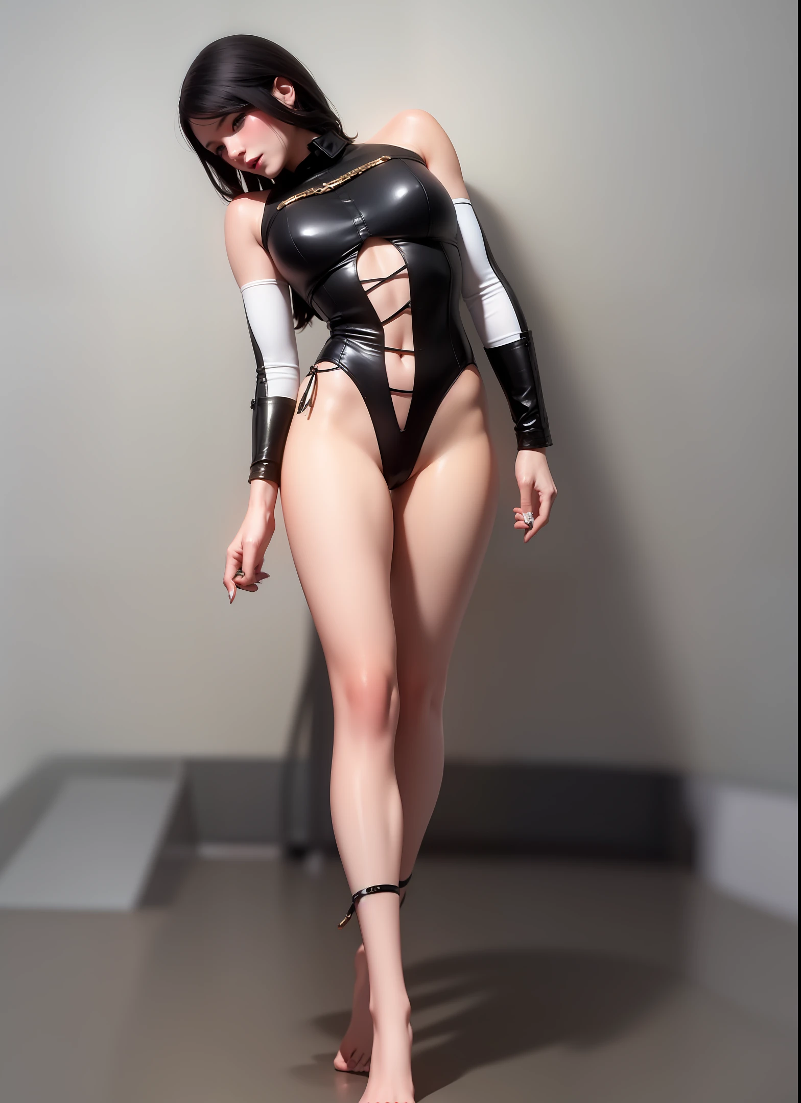 The skin is white, high and cold, and the long legs are excellent