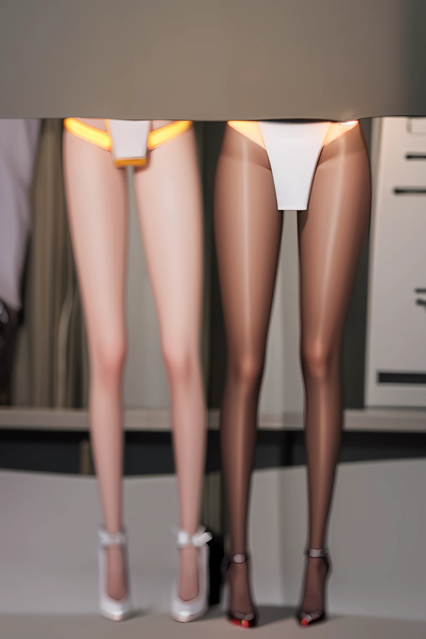 legs are open