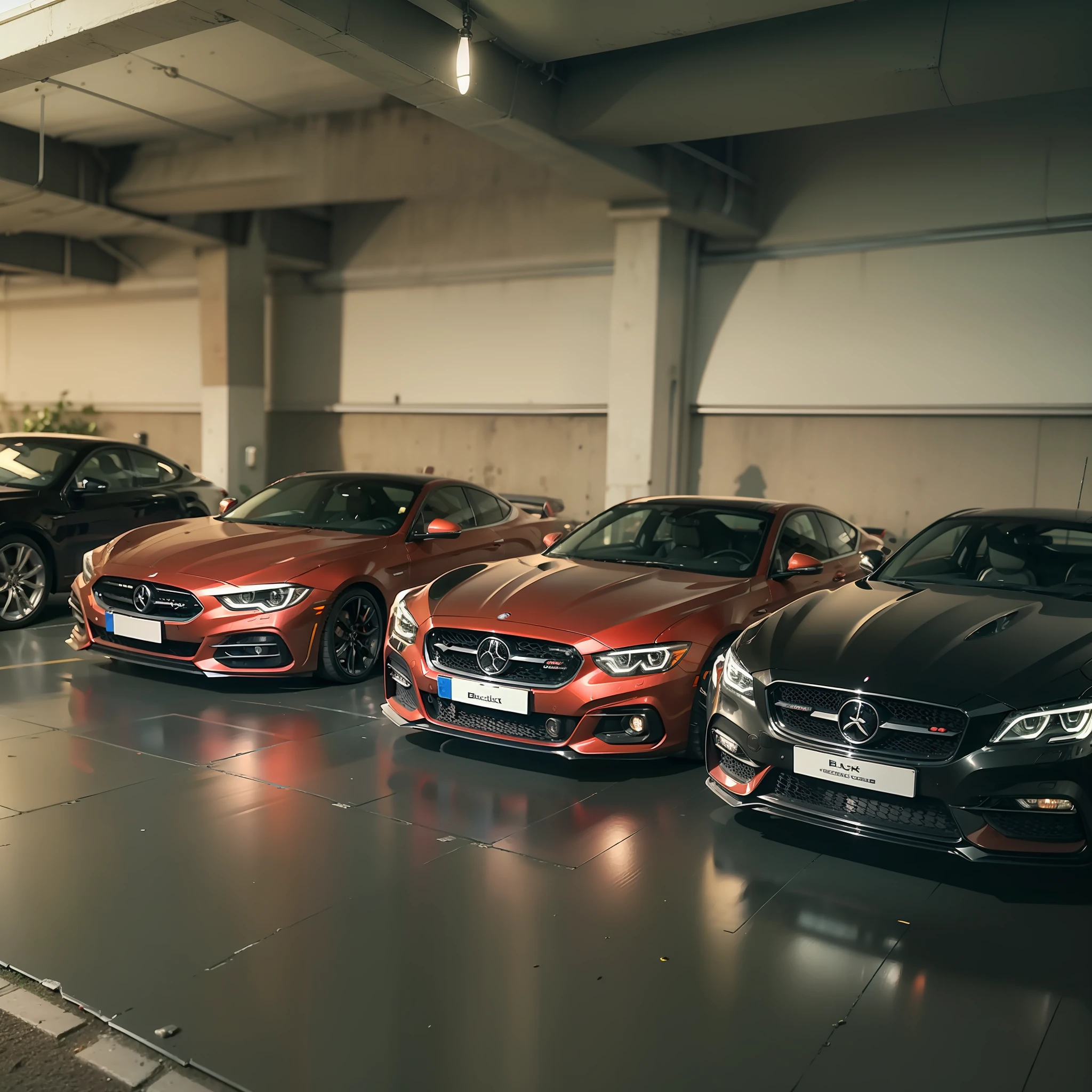 Underground garage,Beautuful Women,blacksilk