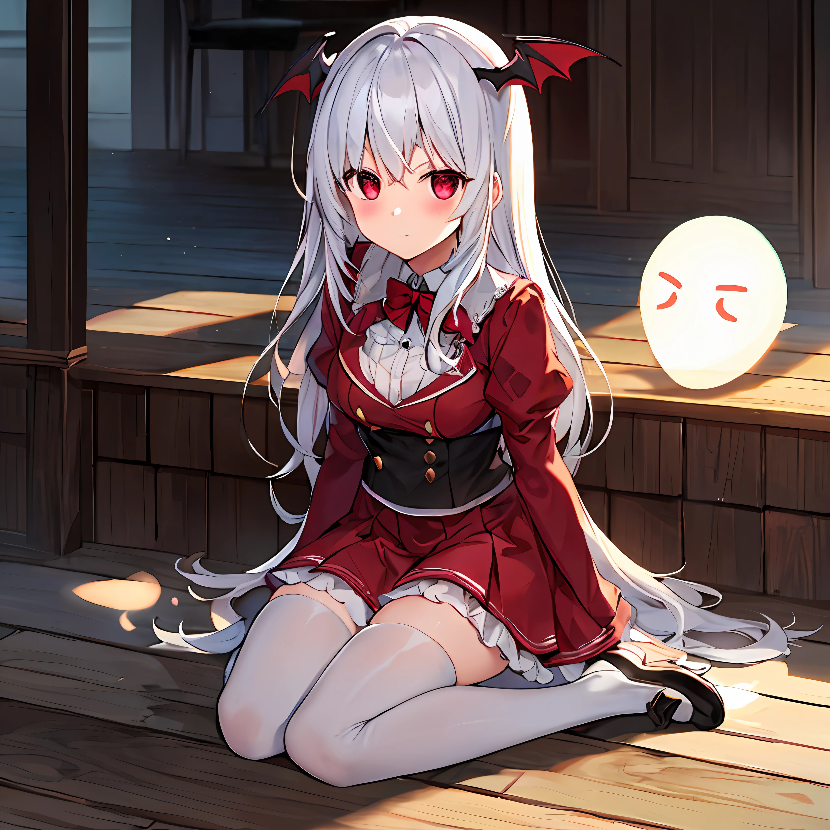 White Haired Loli Vampire Tsundere Female Ghost HD Masterpiece