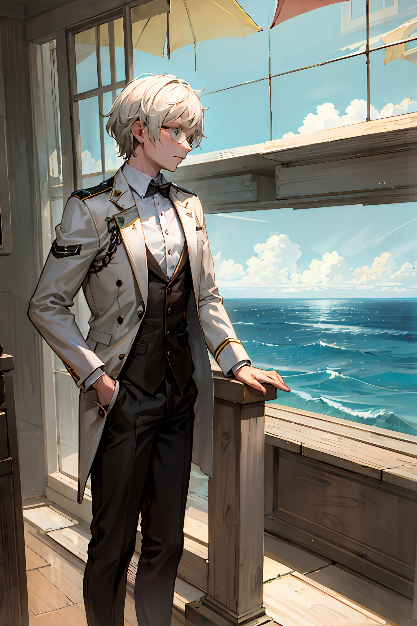 Zoron，One Piece，Business suit，eye glass