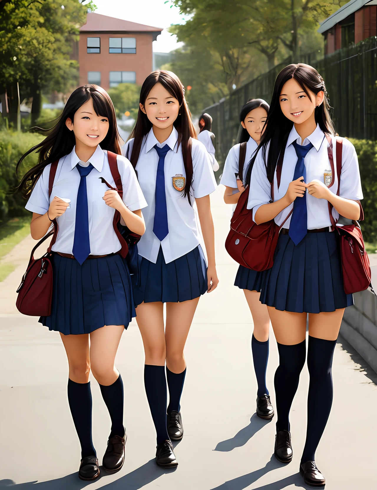 schoolgirls