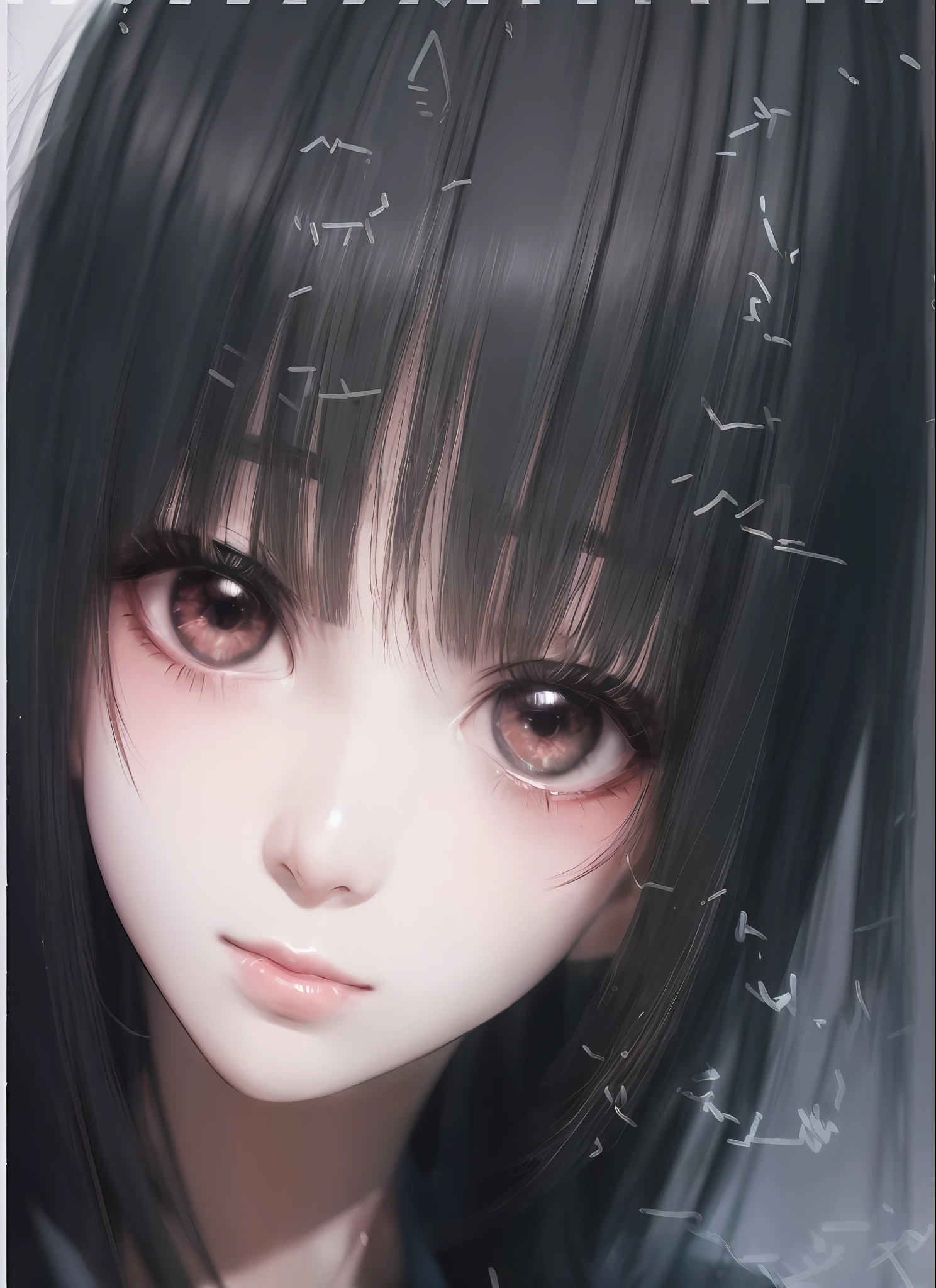 Sketches of several anime characters on a piece of paper,8k, RAW photo, photorealistic:1.25) ,( Gloss on lips, eyeslashes, gloss face, Glossy glossy skin, best qualtiy, 超高分辨率, depth of fields, color difference, Caustics, Wide light, naturalshadow, Kpop idol) Watch the audience with serenity and goddess-like happiness，