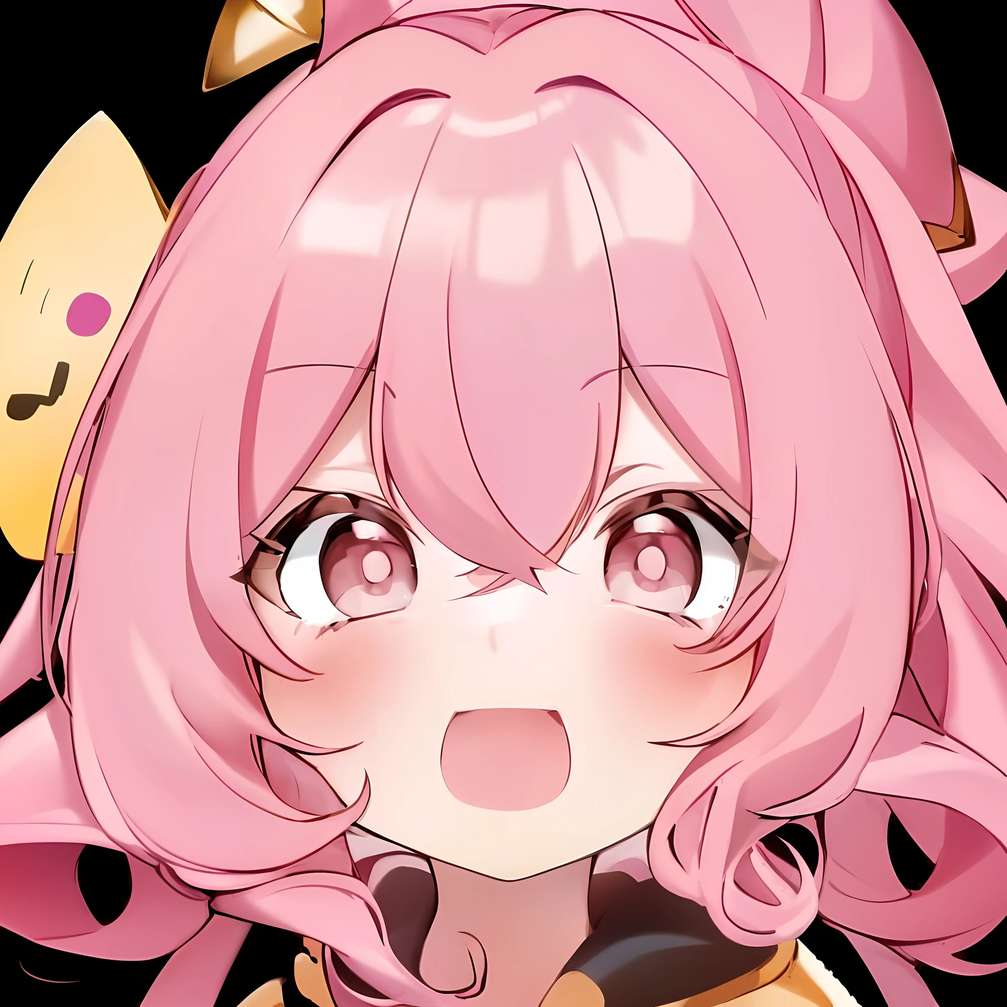 anime girl with pink hair and ears with a cat ears, she has a cute expressive face, anime visual of a cute girl, extremely cute anime girl face, anime moe art style, Ayaka Genshin impact, cute anime face, close up of a young anime girl, ahegao face, mischievous expression, Mcross Delta, Best anime 4k konachan wallpaper
