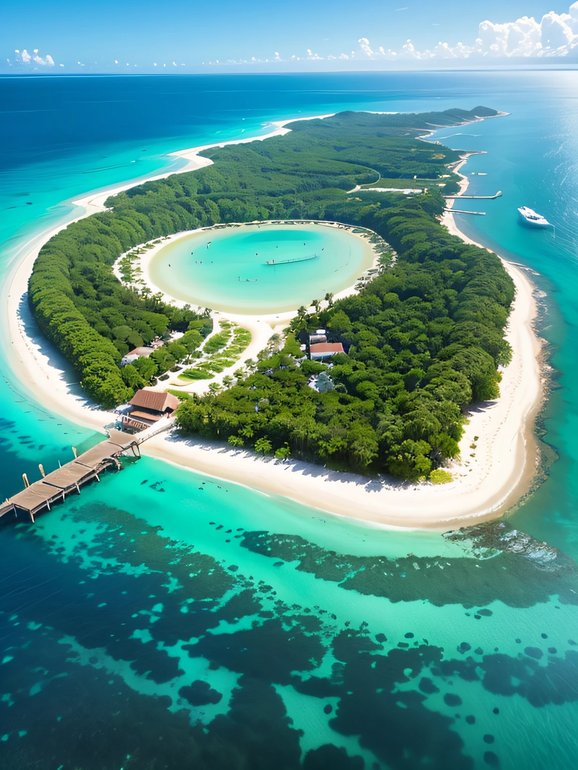 Maldivas: Islas de coral rodeadas de aguas turquesas, ideales para bucear y relajarse en lujosos resorts. --auto