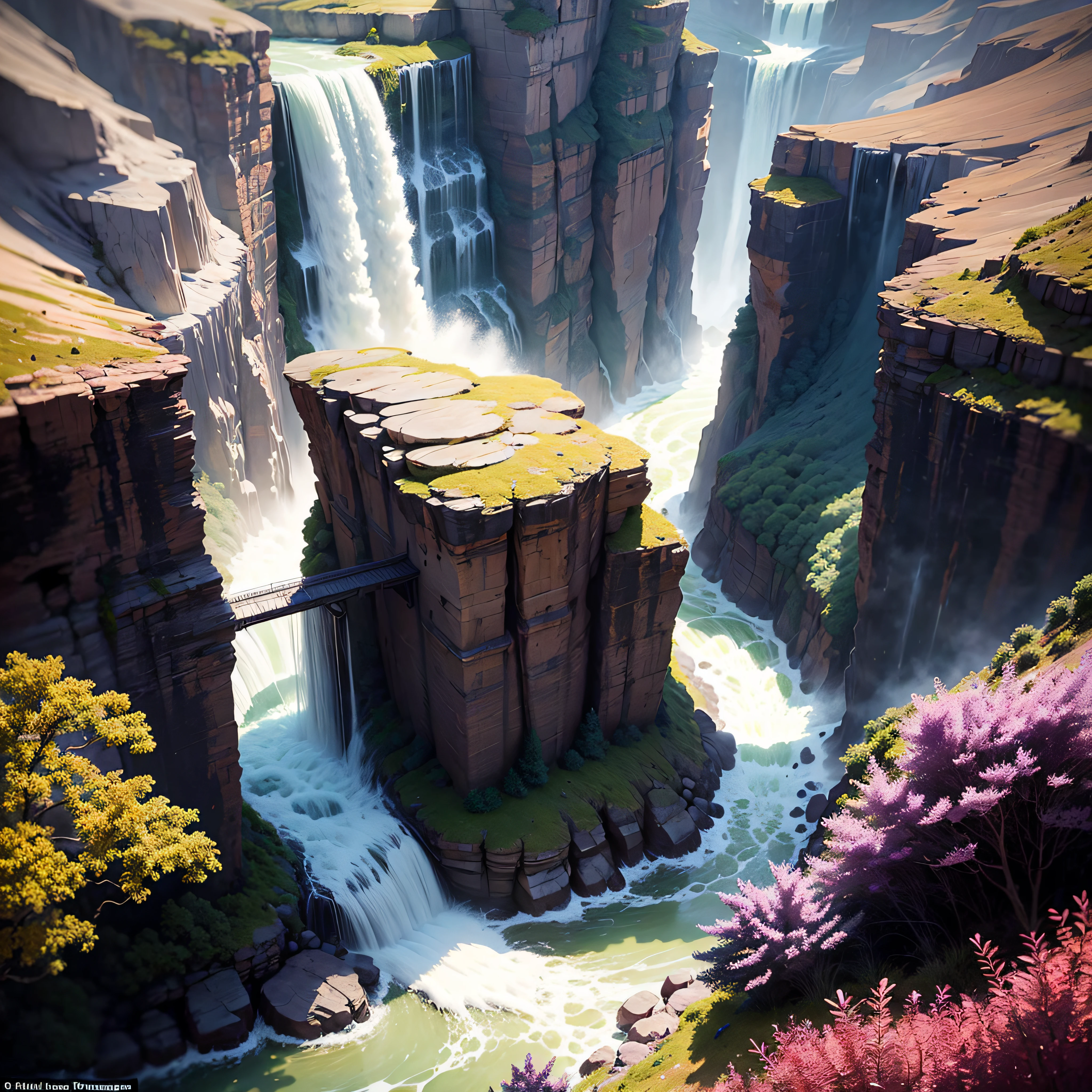 The incense burner in the sunshine produces purple smoke, and you can see the waterfall hanging from the front river. The flying stream fell 3,000 feet, and it was suspected that the Milky Way fell for nine days --auto