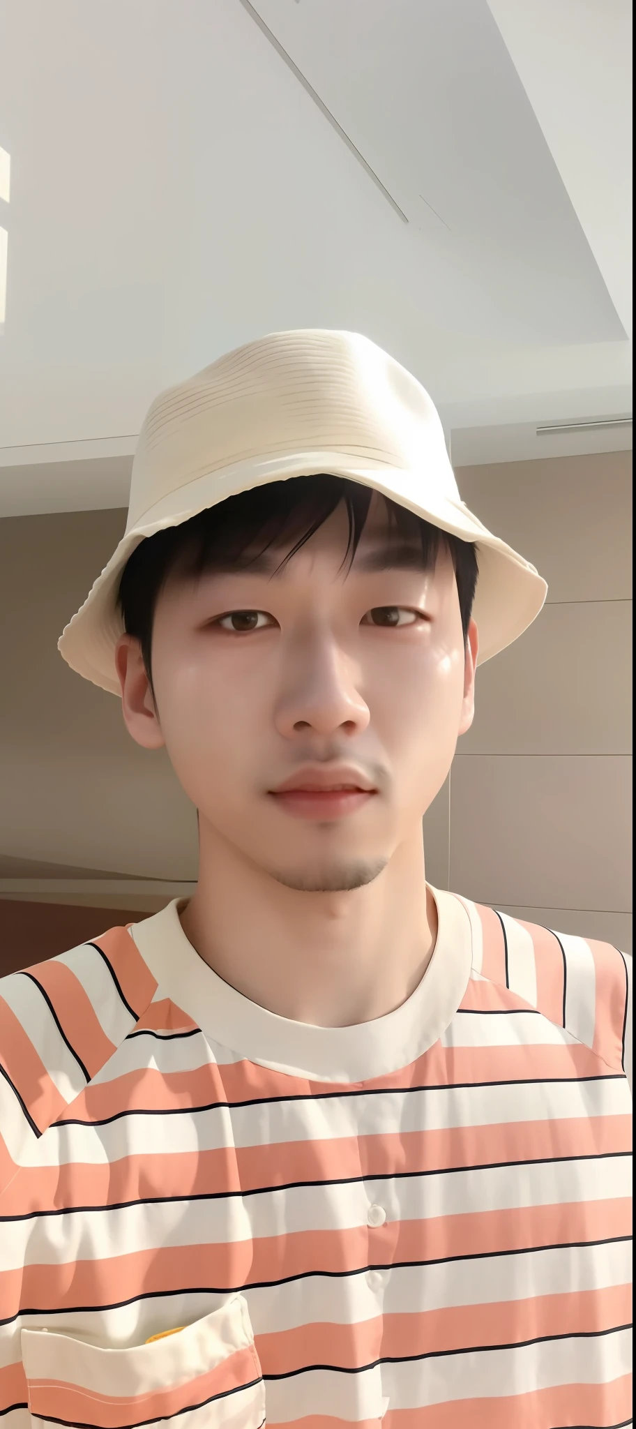 (yanjun cheng+xintong chen+Wang Qichao+hong june hyung+huifeng huang+wenjun lin+jinyiwei+Kim Tae-joon),(male people+With a hat on),(Strange hat:1.2+Travel caps:0.8),8K selfie,High value,The sun shines,natural soft light,Moderate vignetting.
