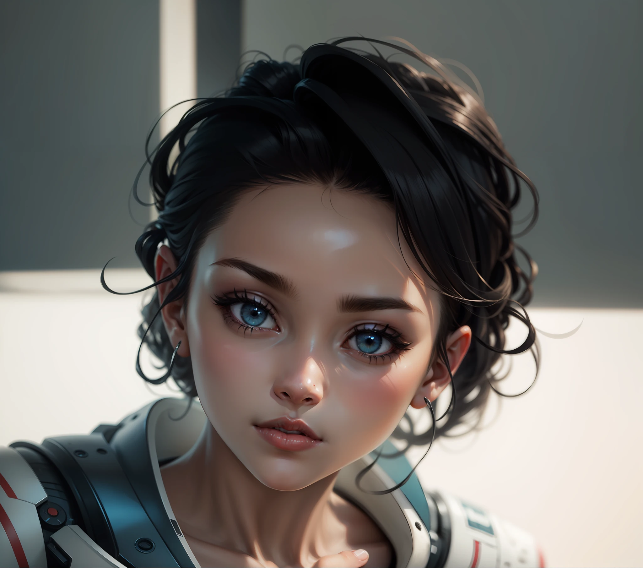 a beauty girl,mechs