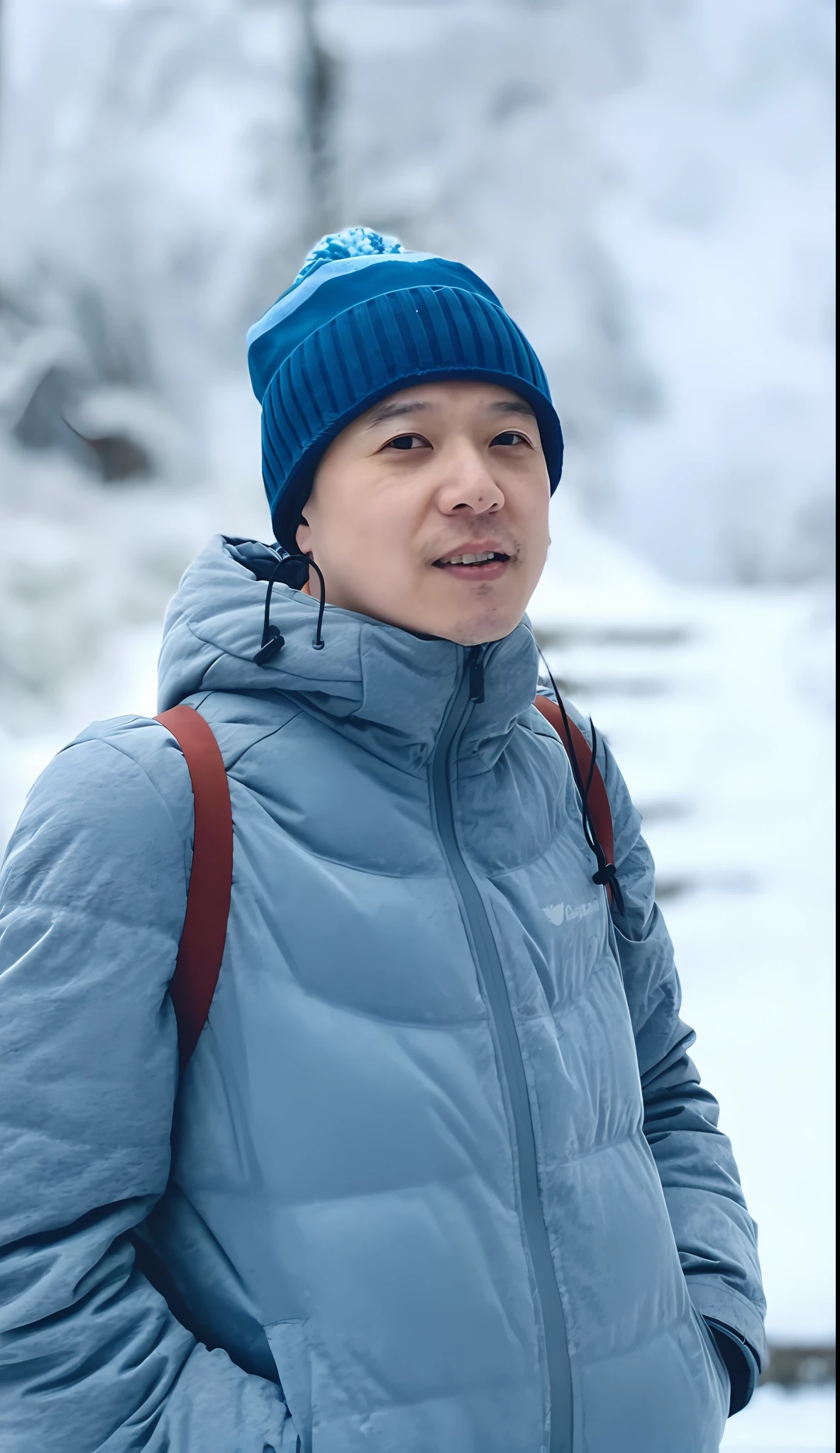 Become 10 years younger，profile picture 1024px, in the snow mountains, In the snow