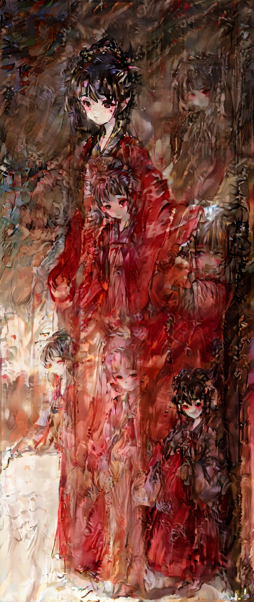 Black eyes,Deliver silent glimmers,Reflecting the thousand-year-old precipitation and deep etherealism,Dreams and sorrows,I believe you can bring its delicacy and unique charm to life。