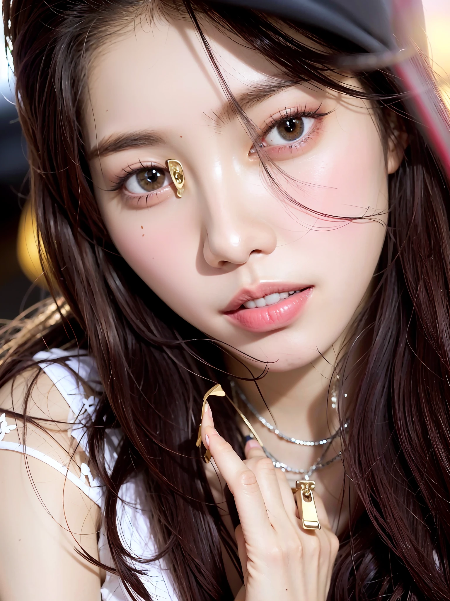 there is a woman with long red hair posing for a picture, tzuyu from twice, Shin Jinying, ulzzangs, jossi of blackpink, park jimin, sun yunjoo, lalisa manobal, Choi Hyun-hwa, roseanne park of blackpink, sakimichan, jaeyeon nam, Kim Do-young