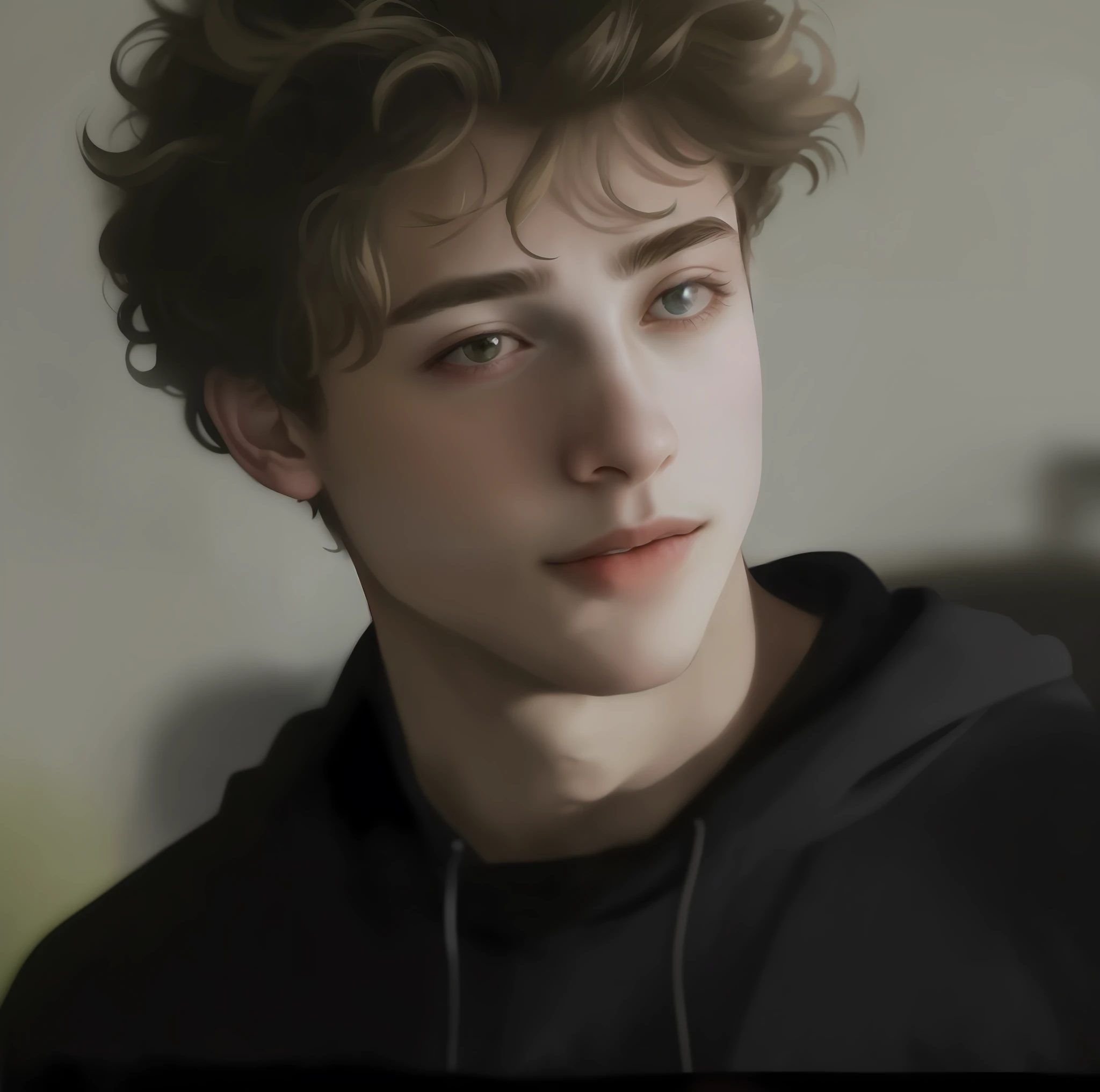 Arad young man looking at the camera in a black hoodie and sunglasses, timothee chalamet, his hair is messy and wild, Robert Sheehan, his hair is messy and unkempt, smiling wryly, Beautiful boy, portrait of timothee chalamet, anato finnstark. perfect faces, self - satisfied smirk, edward