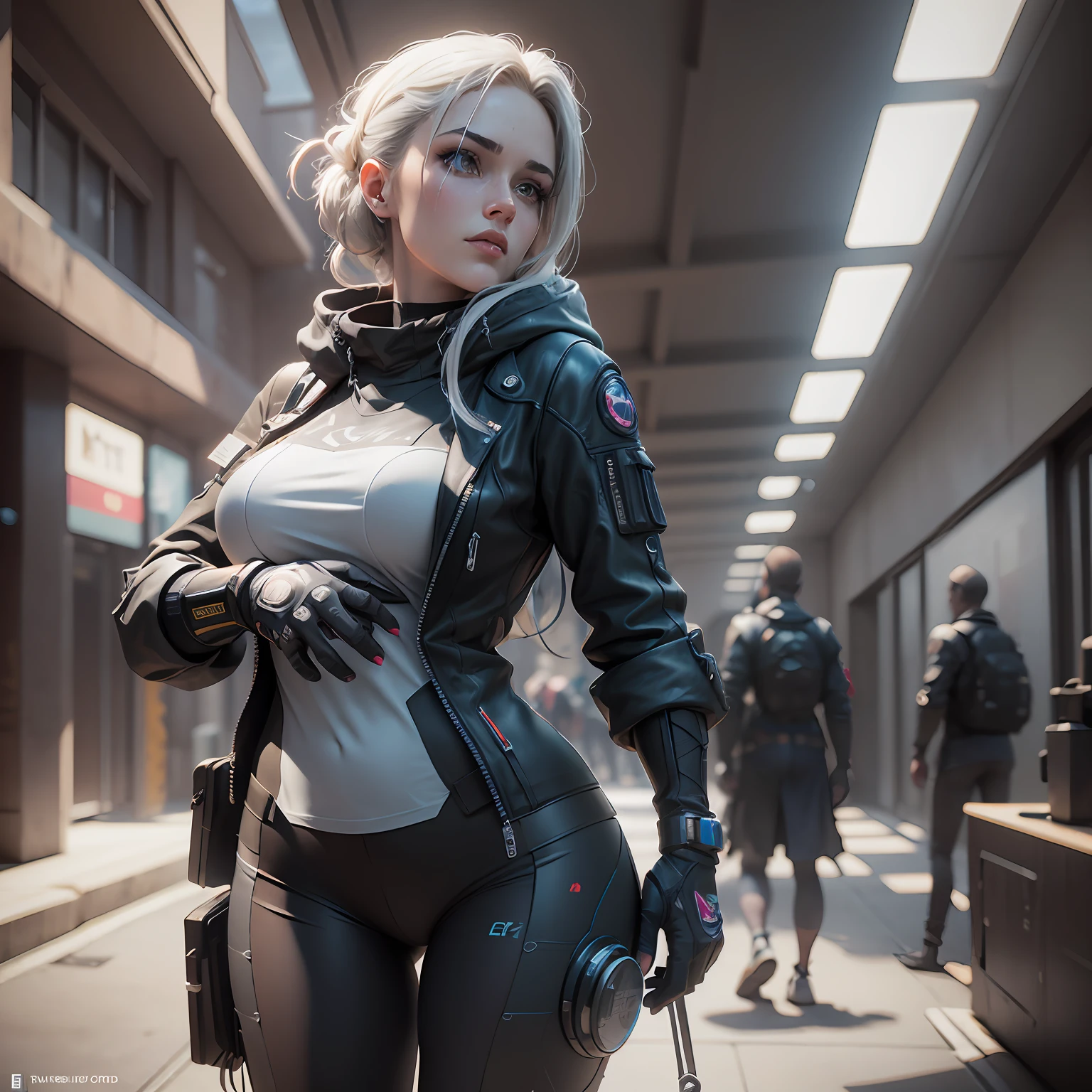 ((Best quality)), ((masterpiece)), (detailed:1.4), 3D, an image of a beautiful cyberpunk female,HDR (High Dynamic Range),Ray Tracing,NVIDIA RTX,Super-Resolution,Unreal 5,Subsurface scattering,PBR Texturing,Post-processing,Anisotropic Filtering,Depth-of-field,Maximum clarity and sharpness,Multi-layered textures,Albedo and Specular maps,Surface shading,Accurate simulation of light-material interaction,Perfect proportions,Octane Render,Two-tone lighting,Wide aperture,Low ISO,White balance,Rule of thirds,8K RAW, NSFW --auto