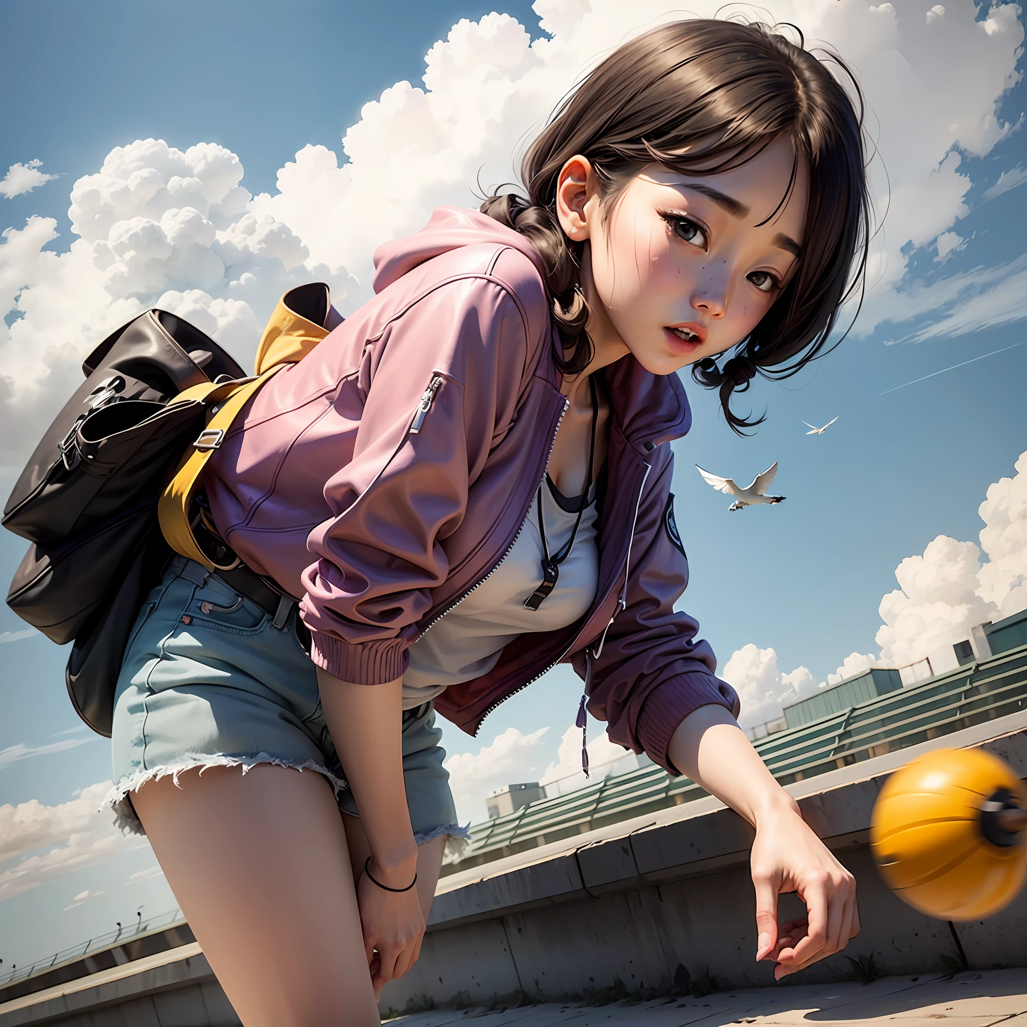 Kamisato Ayaka flies in the sky --auto