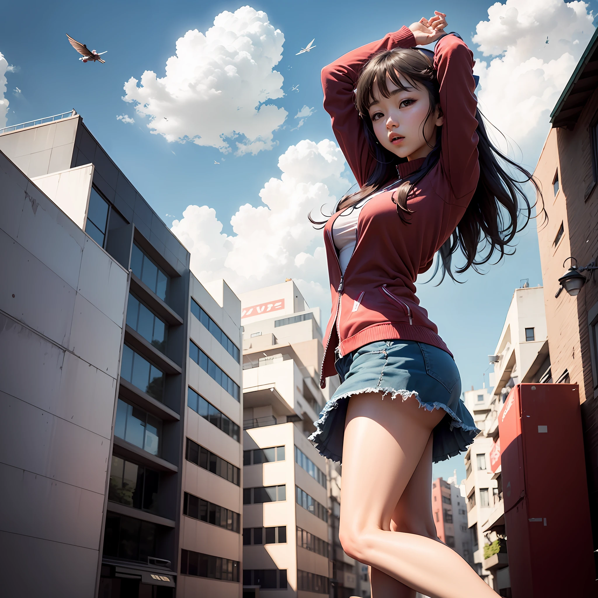 Kamisato Ayaka flies in the sky --auto