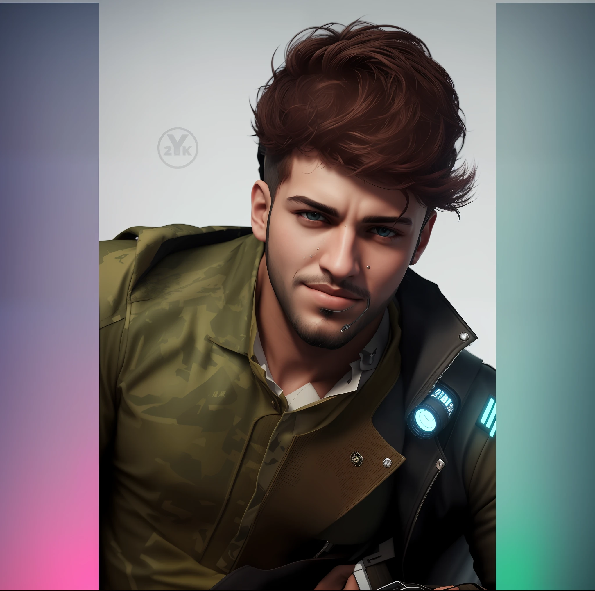 Change background cyberpunk handsome boy, realistic face, 8k, ultra realistic,