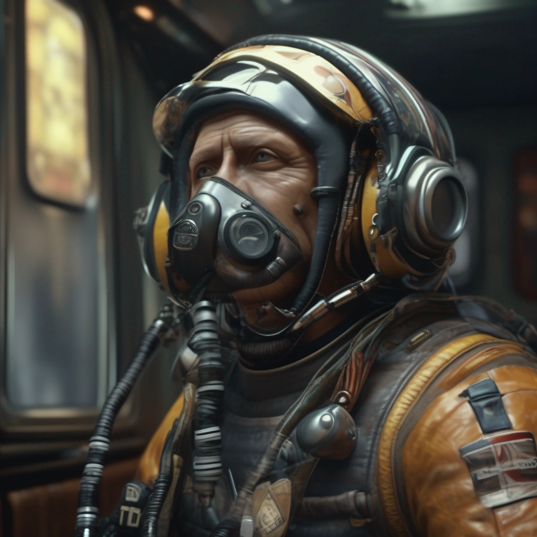 a portrait of sub-flyer ,intrinsic details, masterpiece, hyper realistic , hd , 8k