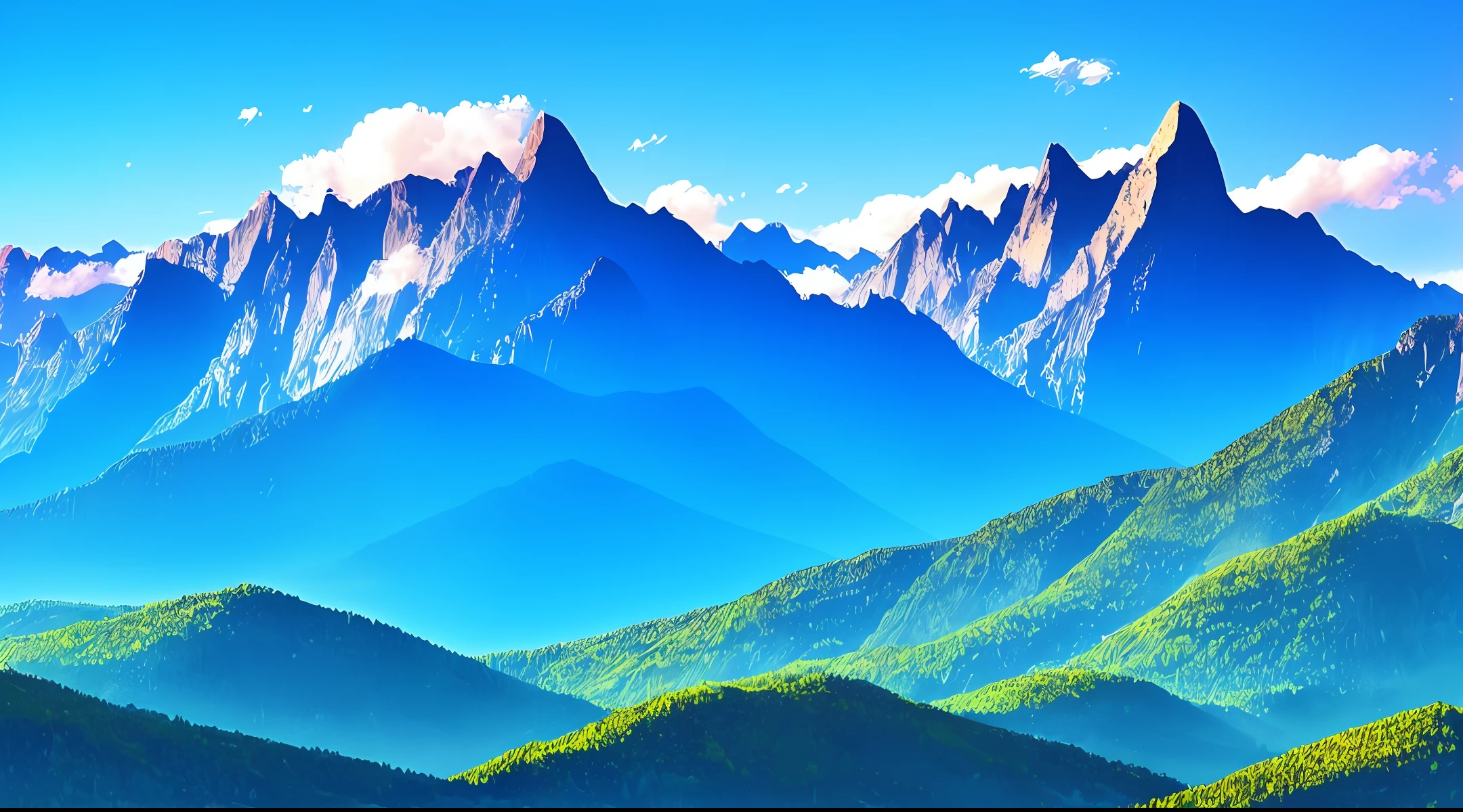 Mountains Sky beauty