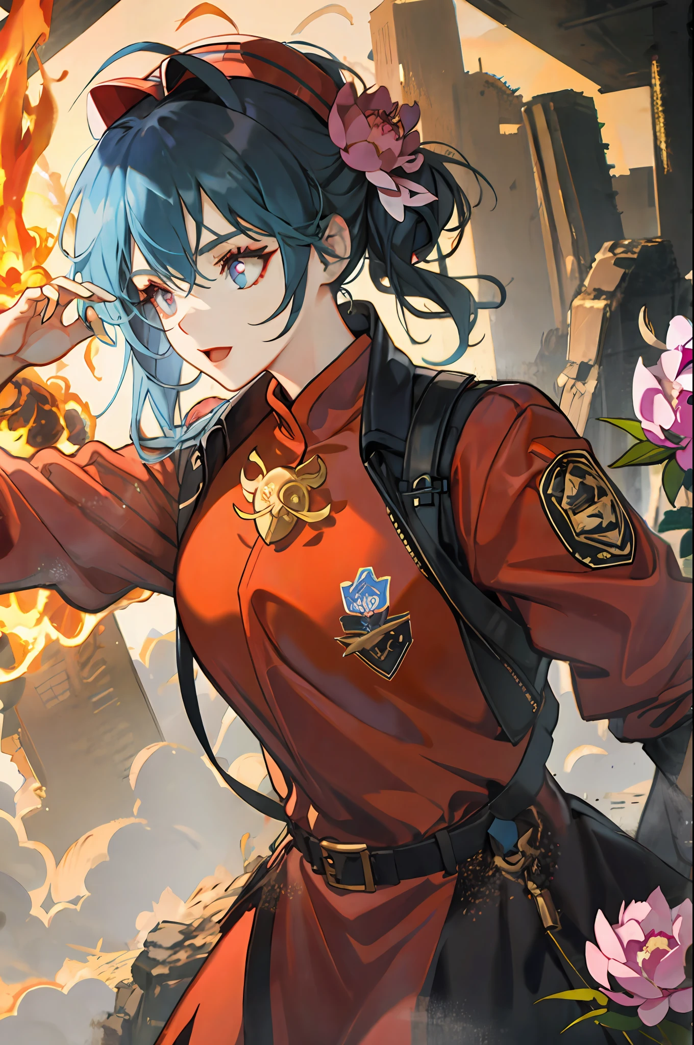 PBR Gobi, (cartoon), bump, (magma), detail, (peony)