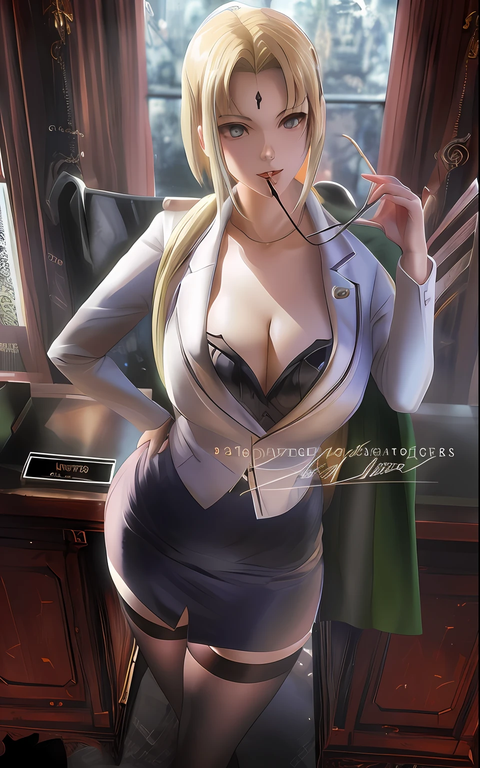 Anime - Stylistic image of a woman in a dress and jacket posing in a room, Art germ on ArtStation Pixiv, Extremely detailed Artgerm, Style Artgerm, Range Murata and Artgerm, Art germ. High detail, Art germ. anime illustration, Deviantart ArtStation CGSCOSIETY, Artistic germ style --auto