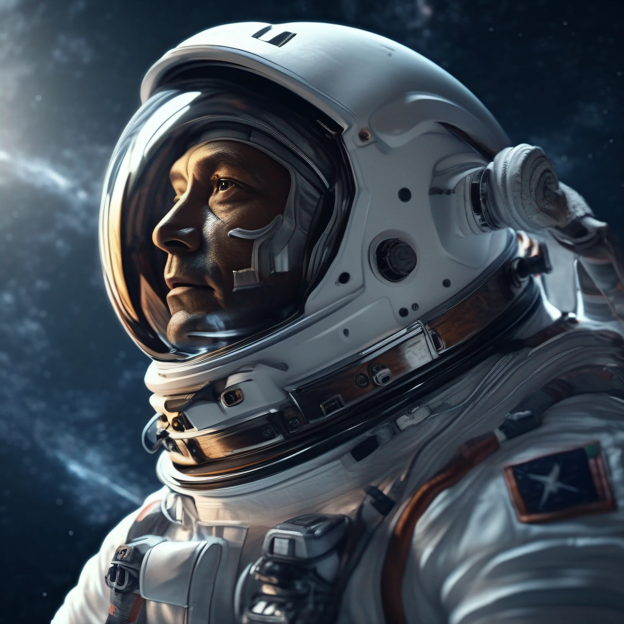 a portrait of astronaut from nasa ,intrinsic details, masterpiece, hyper realistic , hd , 8k