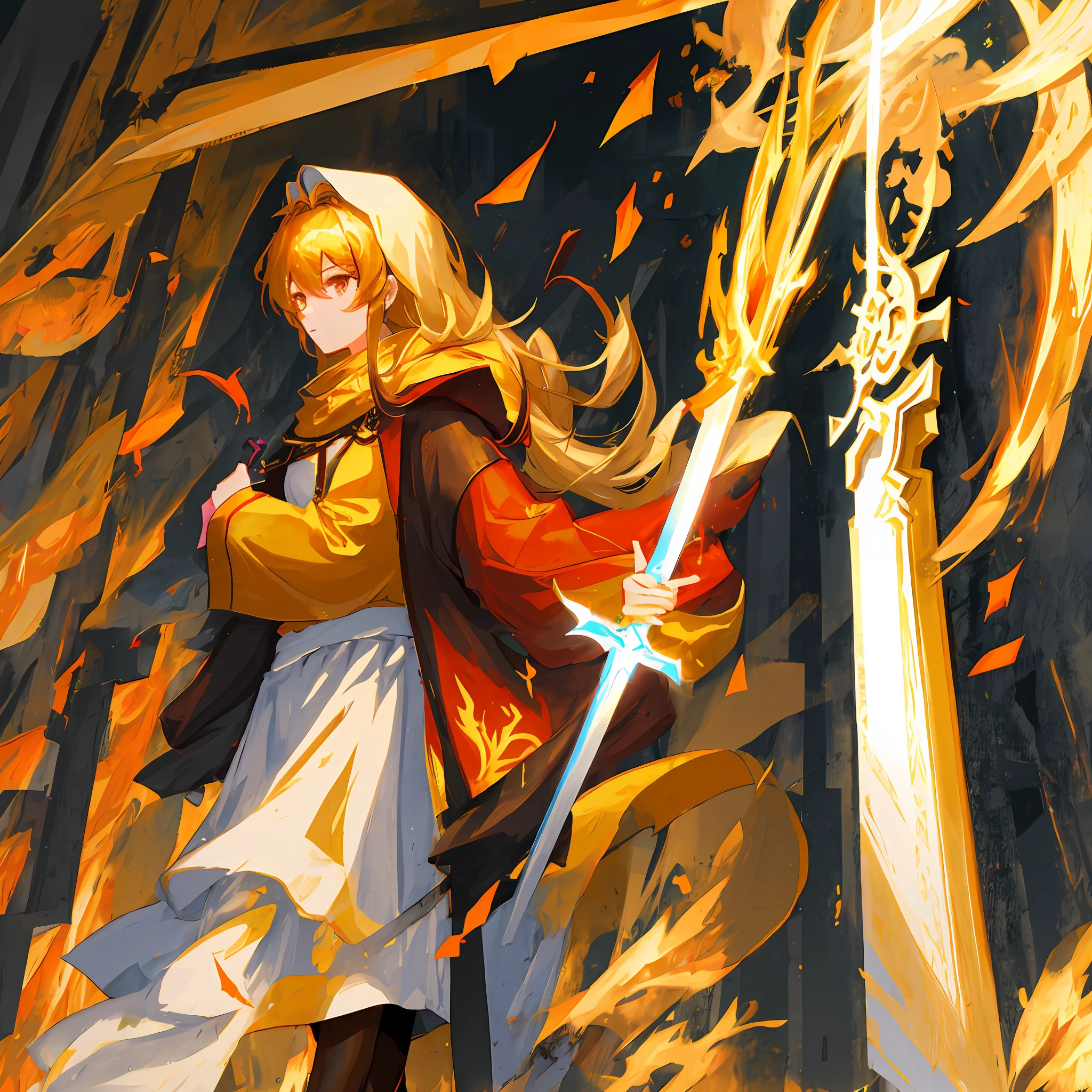 Golden Holy Dragon,shoun,livelihood,holy sword,firestorm