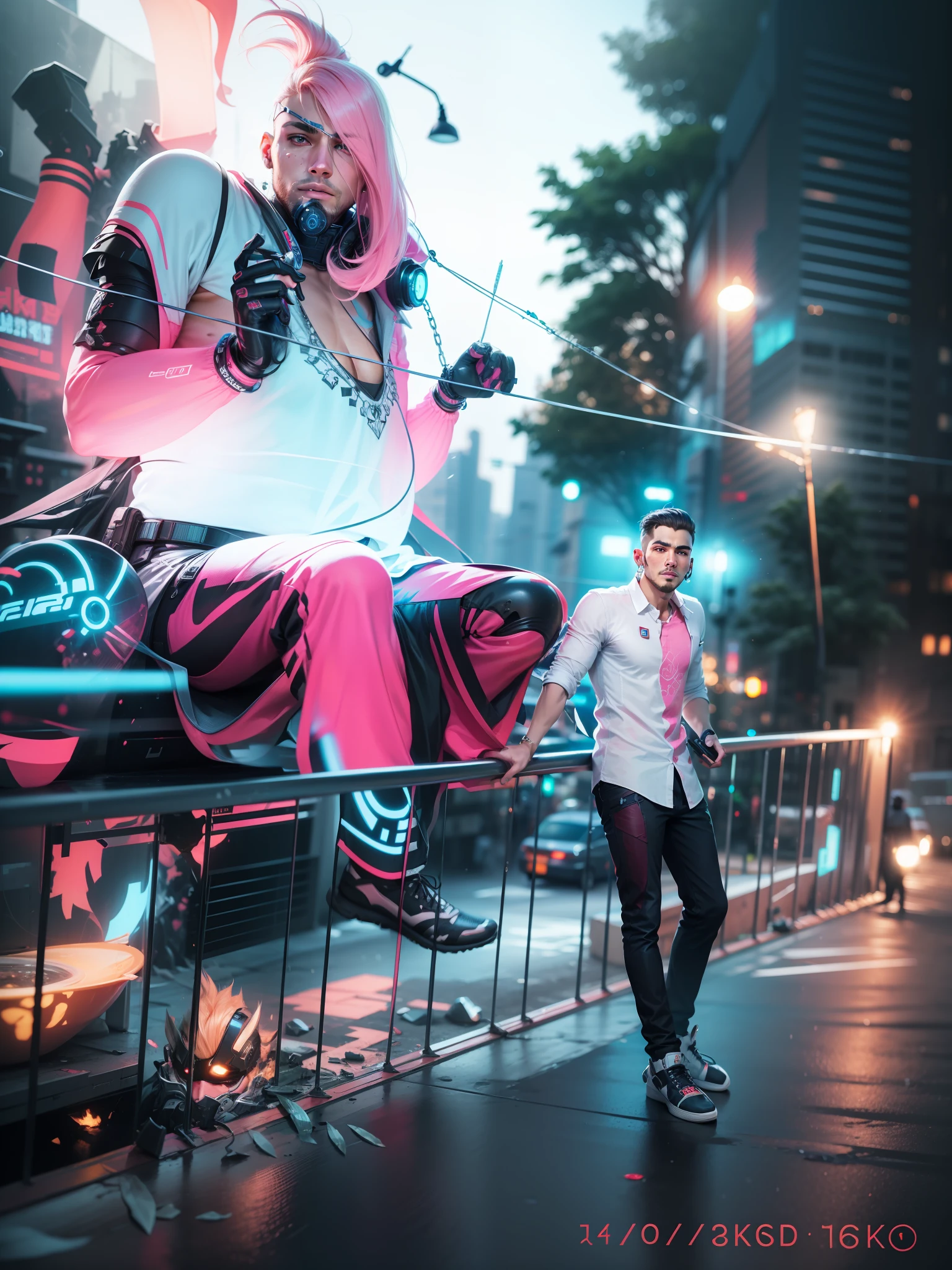 Change background cyberpunk handsome boy, realistic face, 8k, ultra realistic,