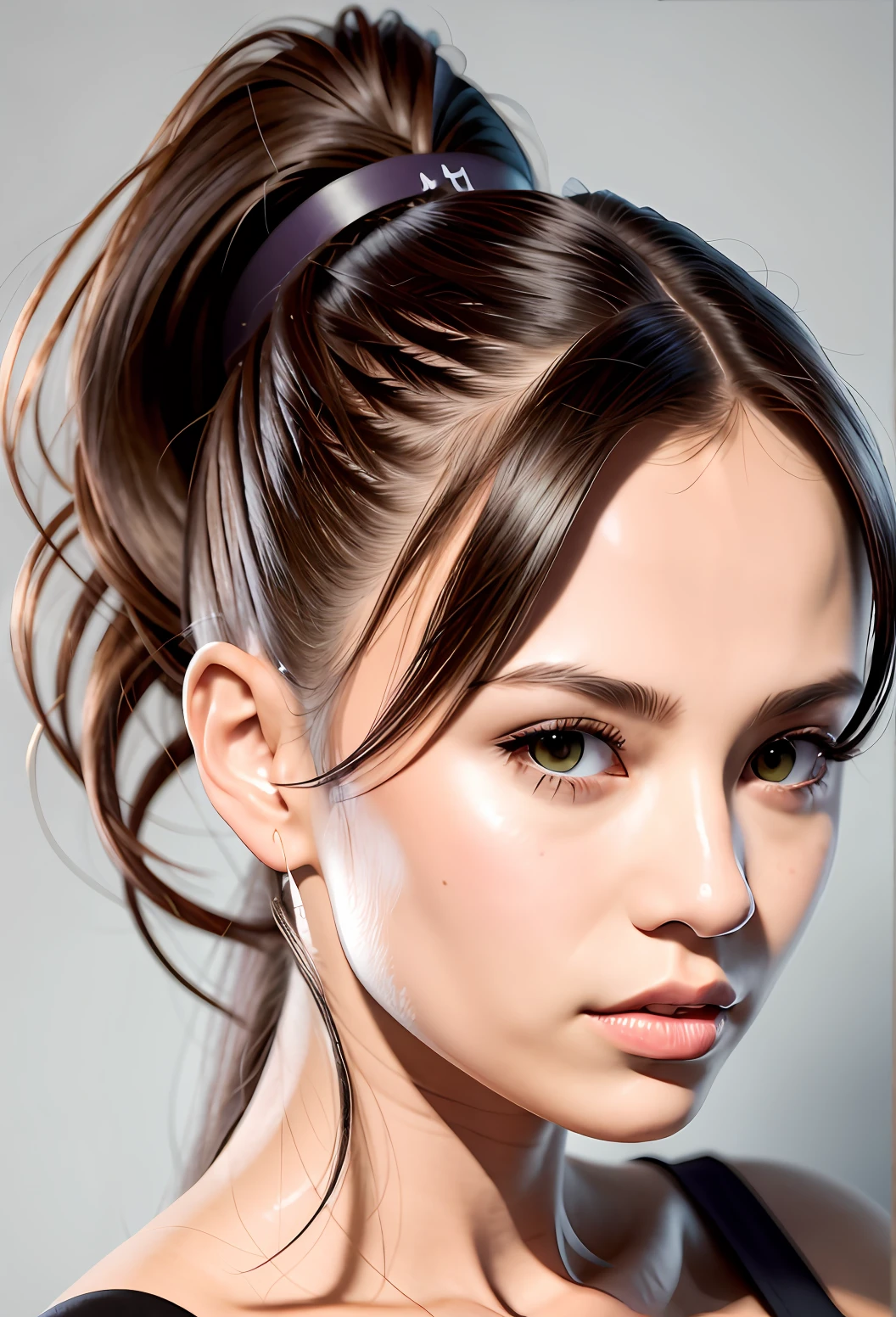 High ponytail