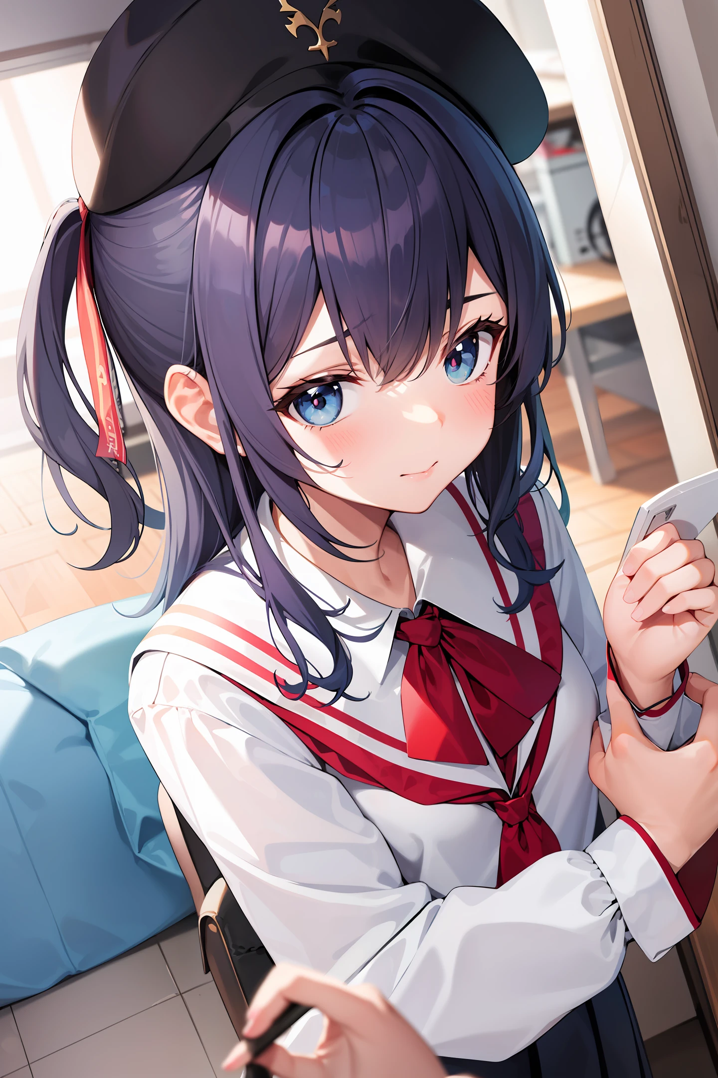 animesque illustratio hi-school girl