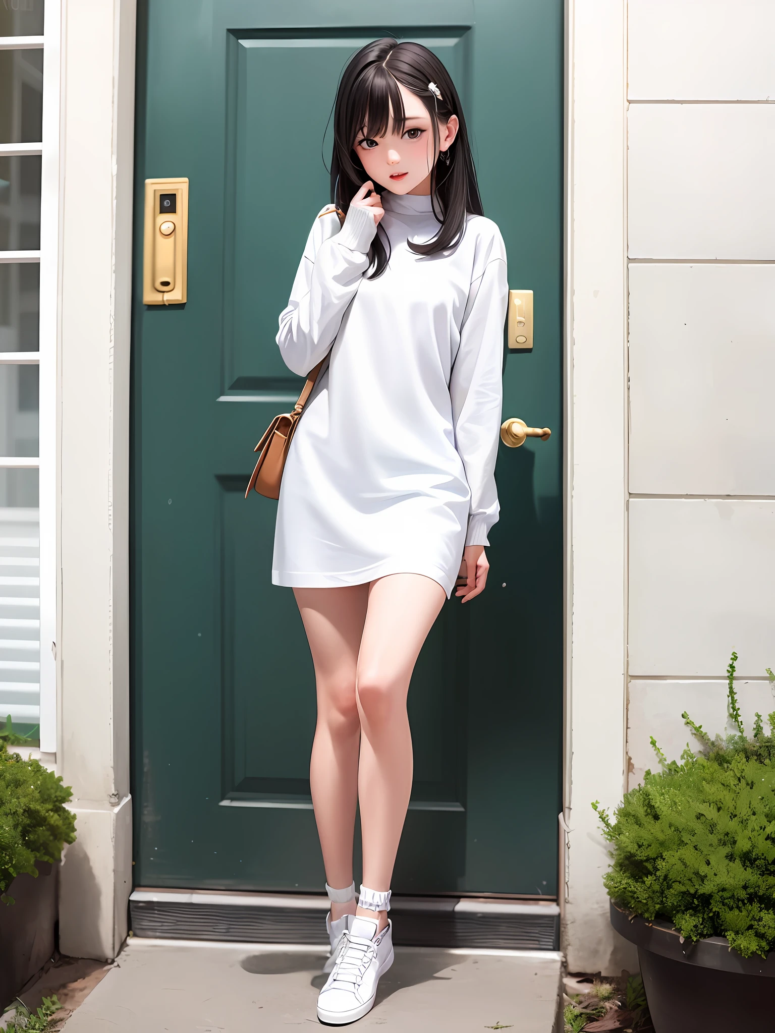 White clothes girl