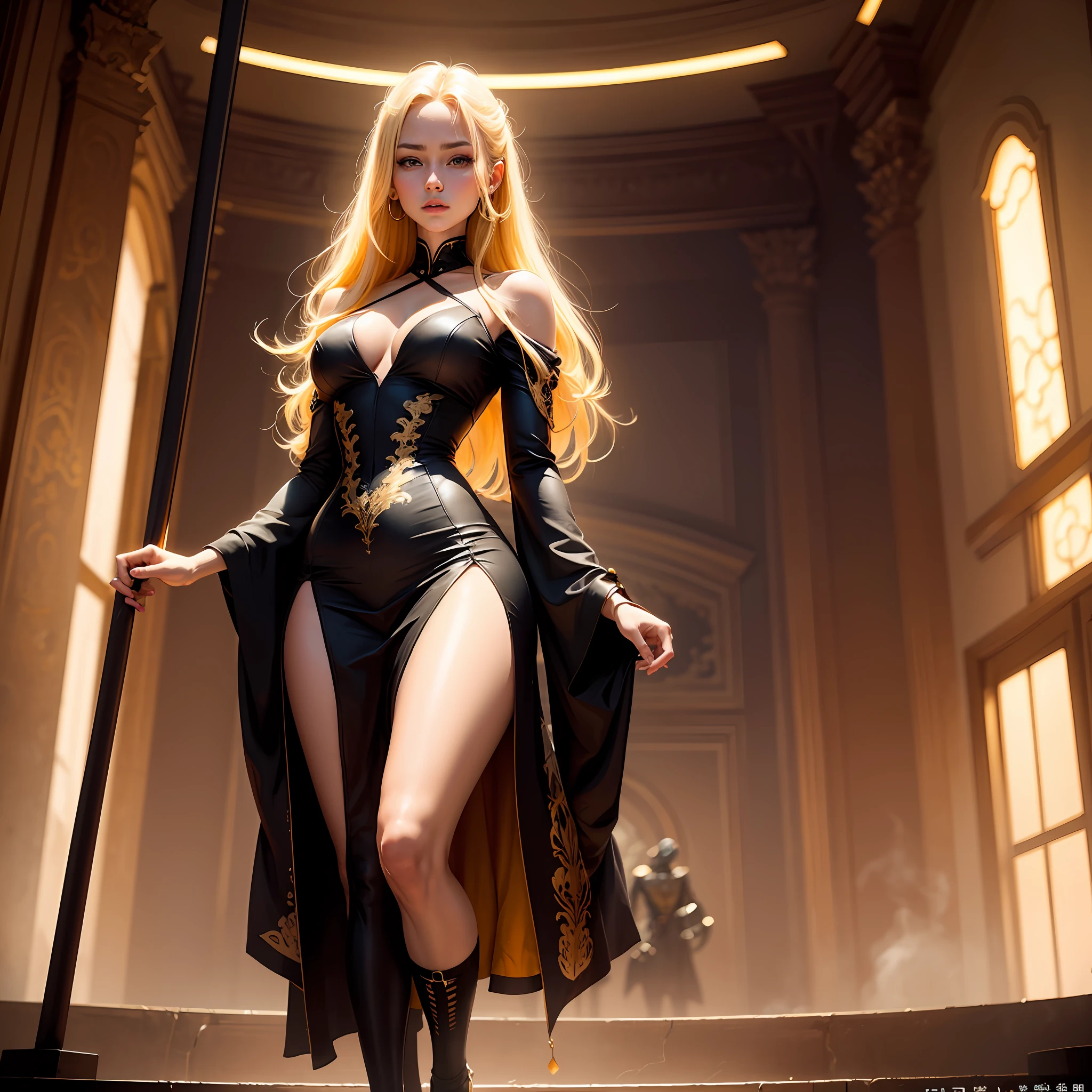 Highest high resolution,nakeness,a matural female,standing on your feet,blacksilk,slender thigh,Slim figure,Long brownish-yellow hair,tall nose bridge,Melon seed face,largeeyes,Huge bust --auto