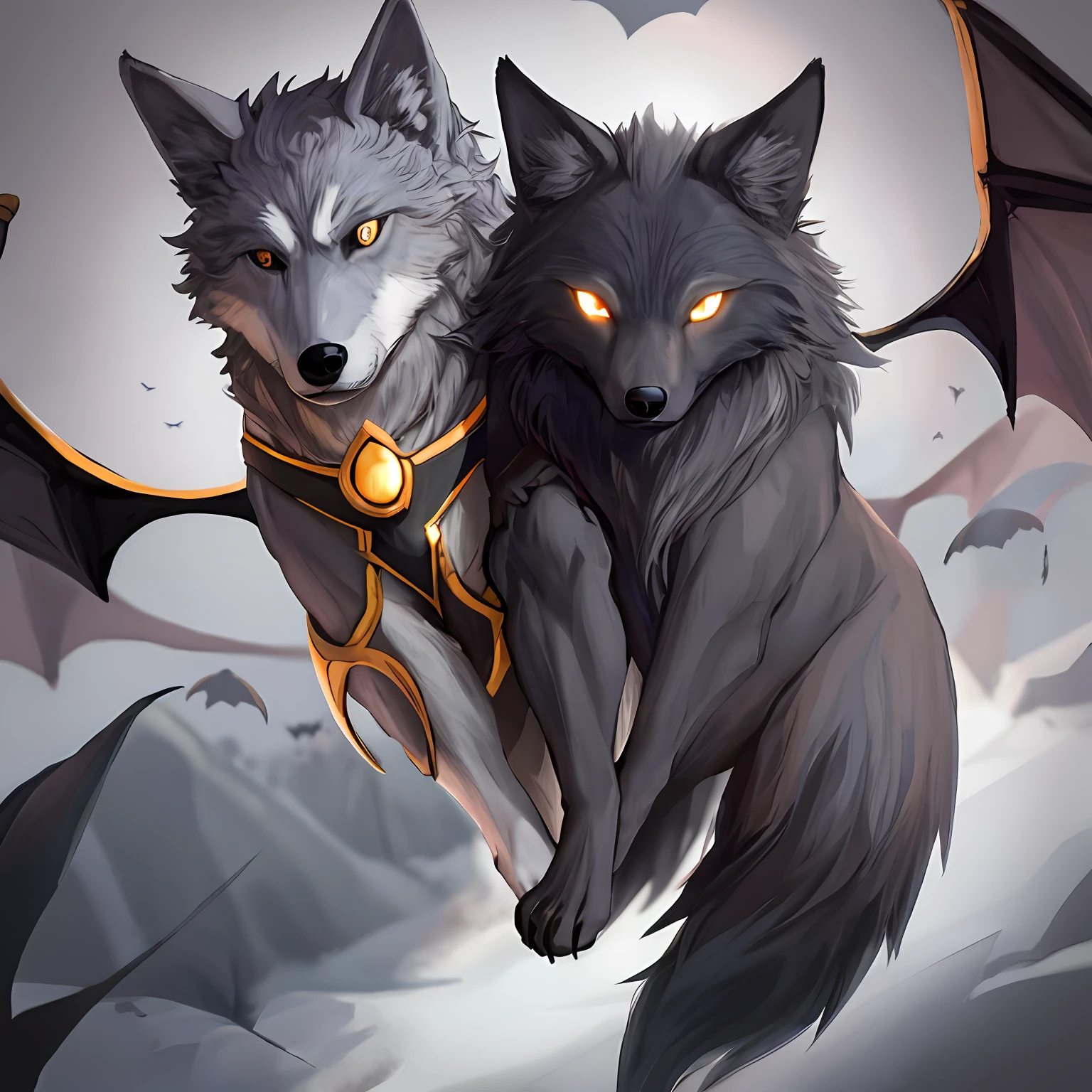 Wolf and bat fusion