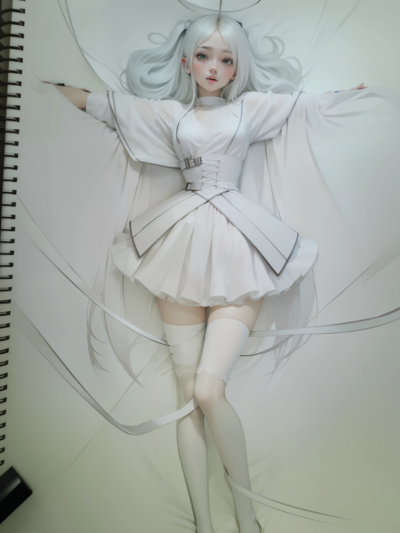 s girl,White,holy,glomy