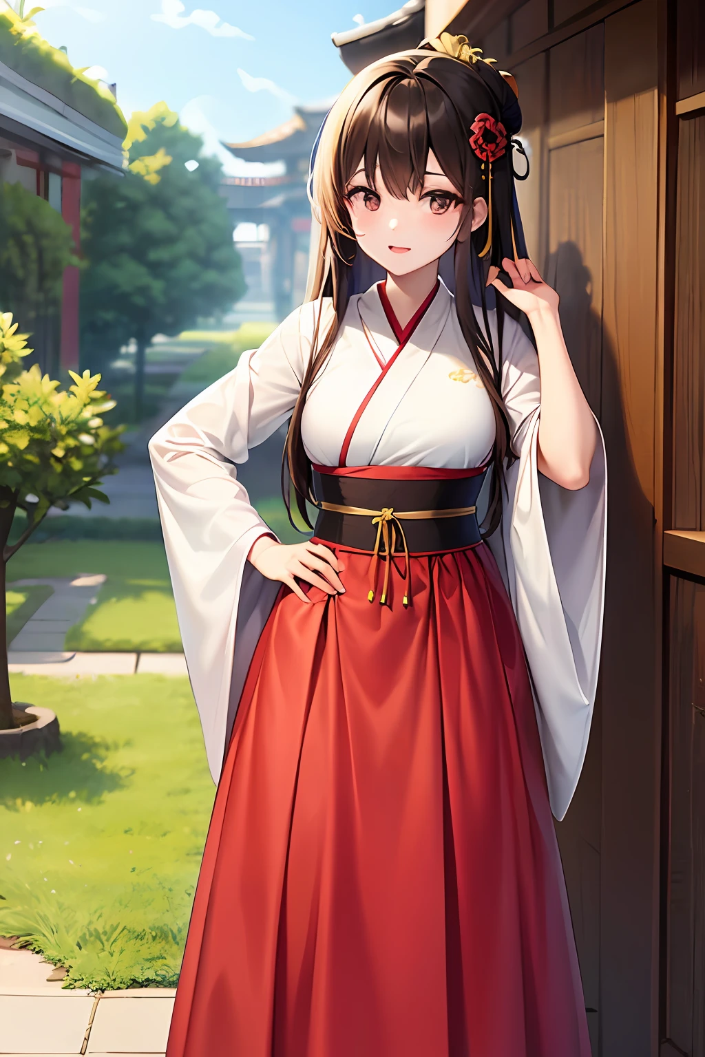Hanfu，teens girl，Cord，binding