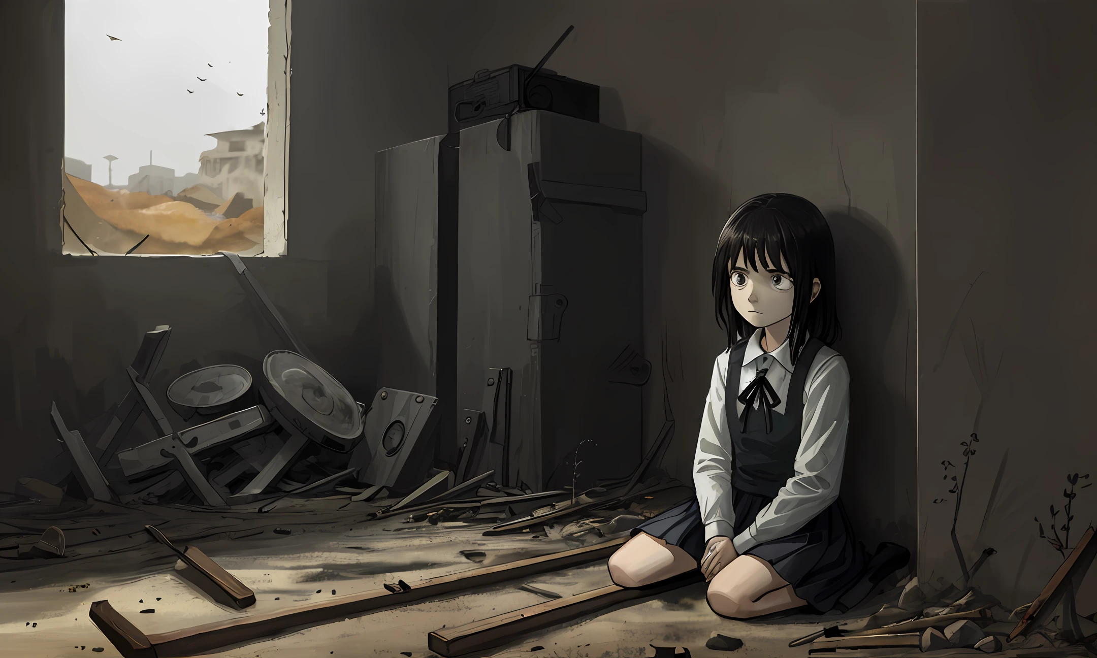 in pain in war